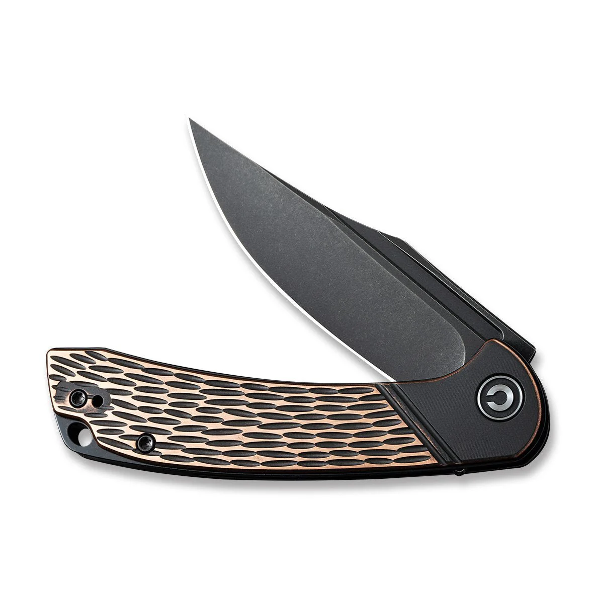 CIVIVI Dogma Flipper & Thumb Hole Knife Copper Handle (3.46" D2 Blade) C2014B - Image 3