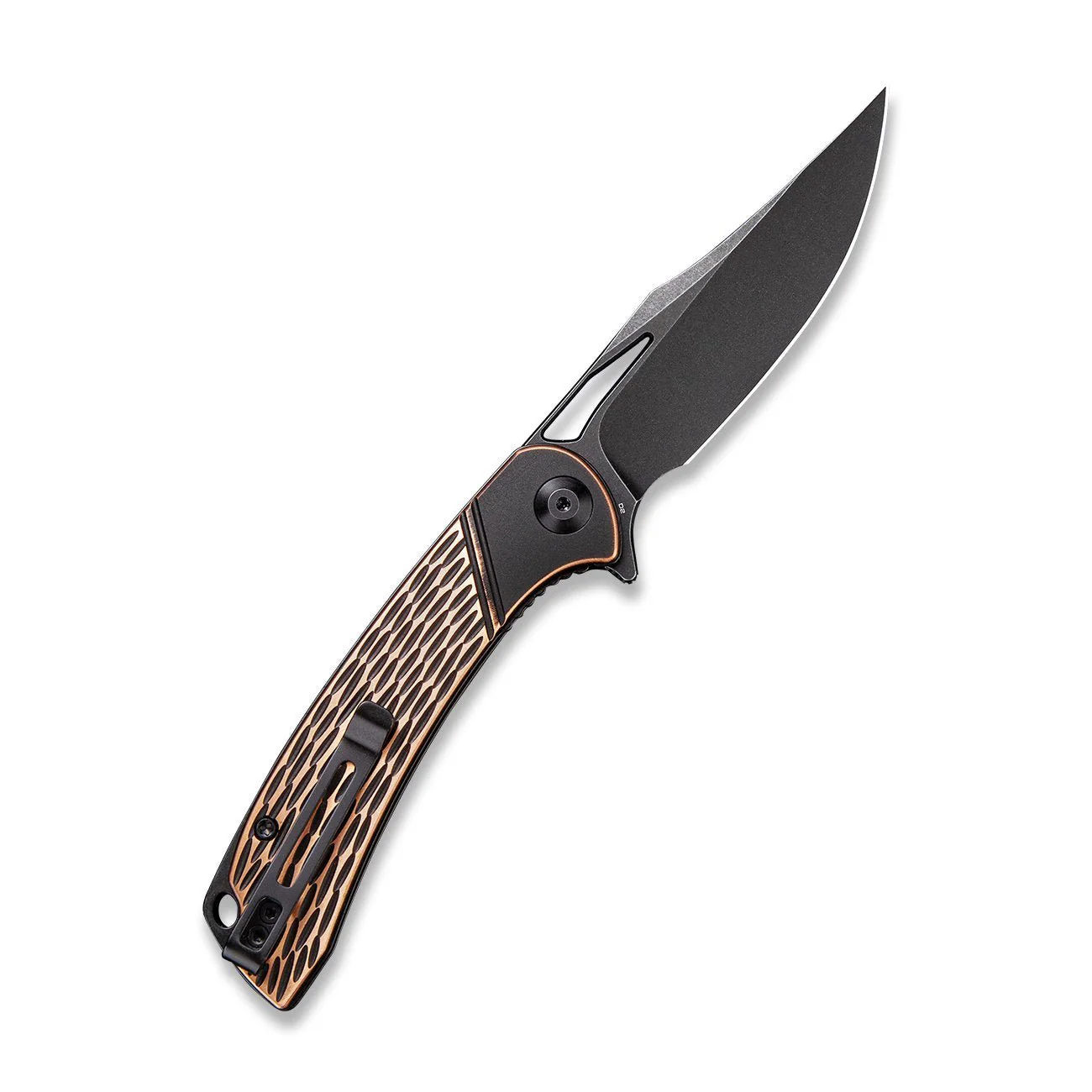 CIVIVI Dogma Flipper & Thumb Hole Knife Copper Handle (3.46" D2 Blade) C2005F - Image 2