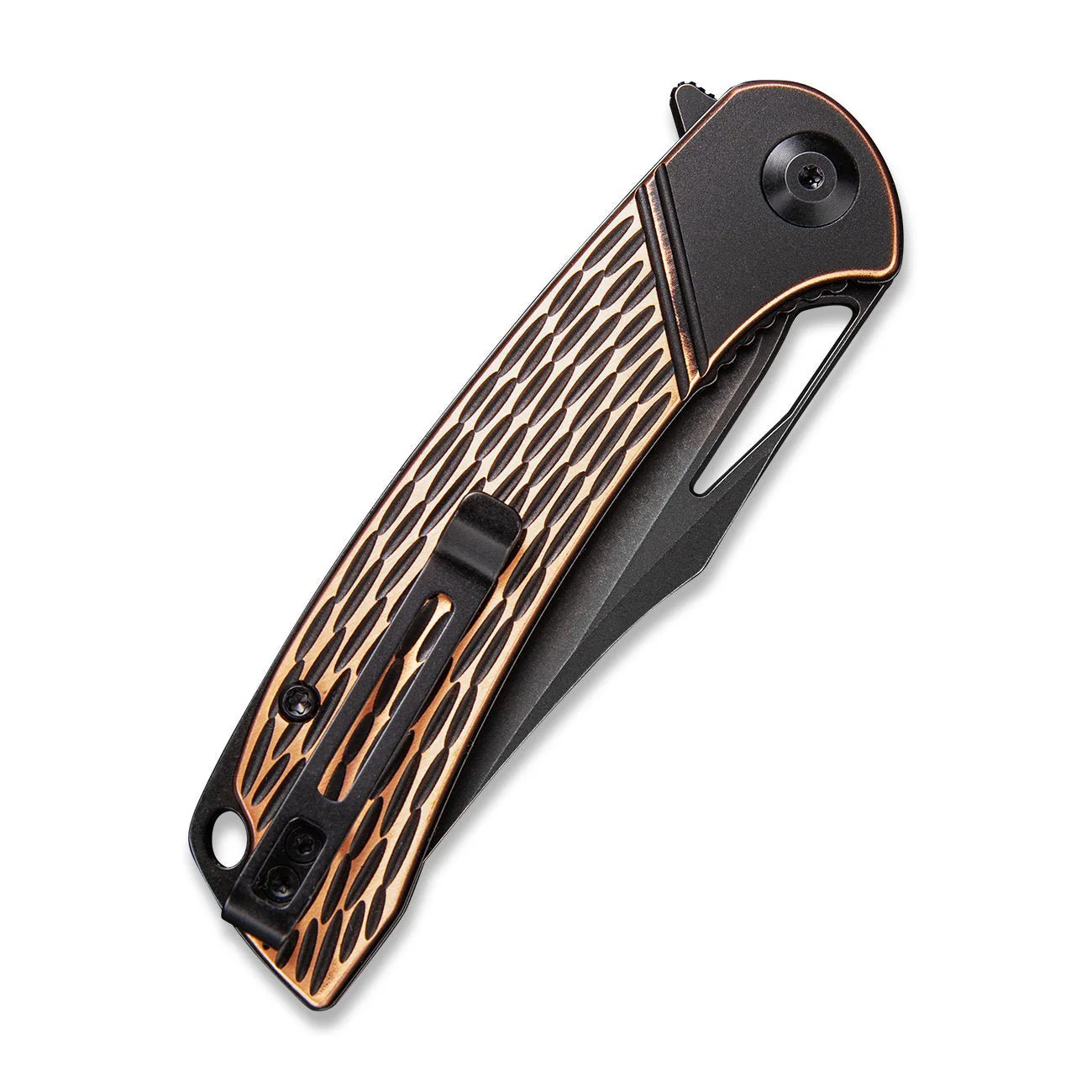 CIVIVI Dogma Flipper & Thumb Hole Knife Copper Handle (3.46" D2 Blade) C2005F - Image 7