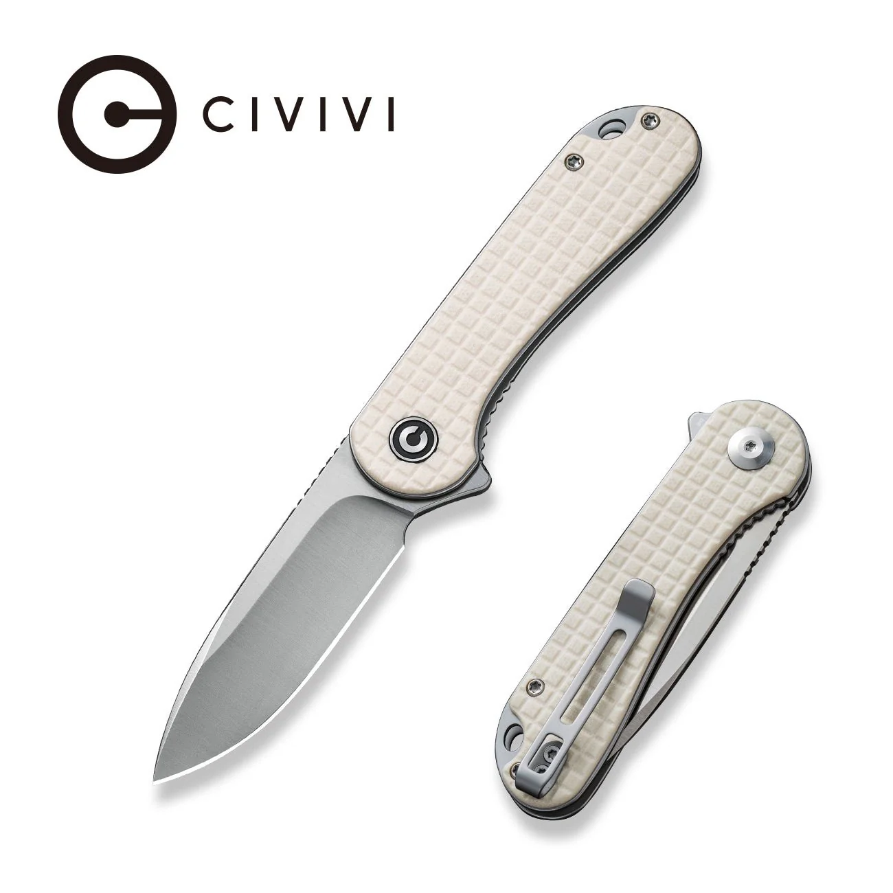 CIVIVI Elementum Flipper Knife G10 Handle (2.96" D2 Blade) C907A-3