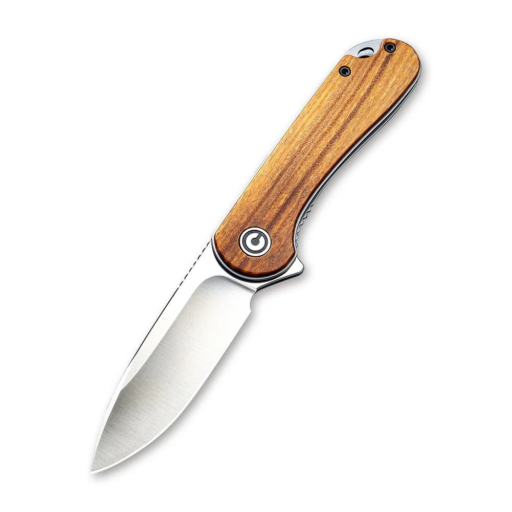 CIVIVI Elementum Flipper Knife Wood Handle (2.96" D2 Blade) C907C - Image 3