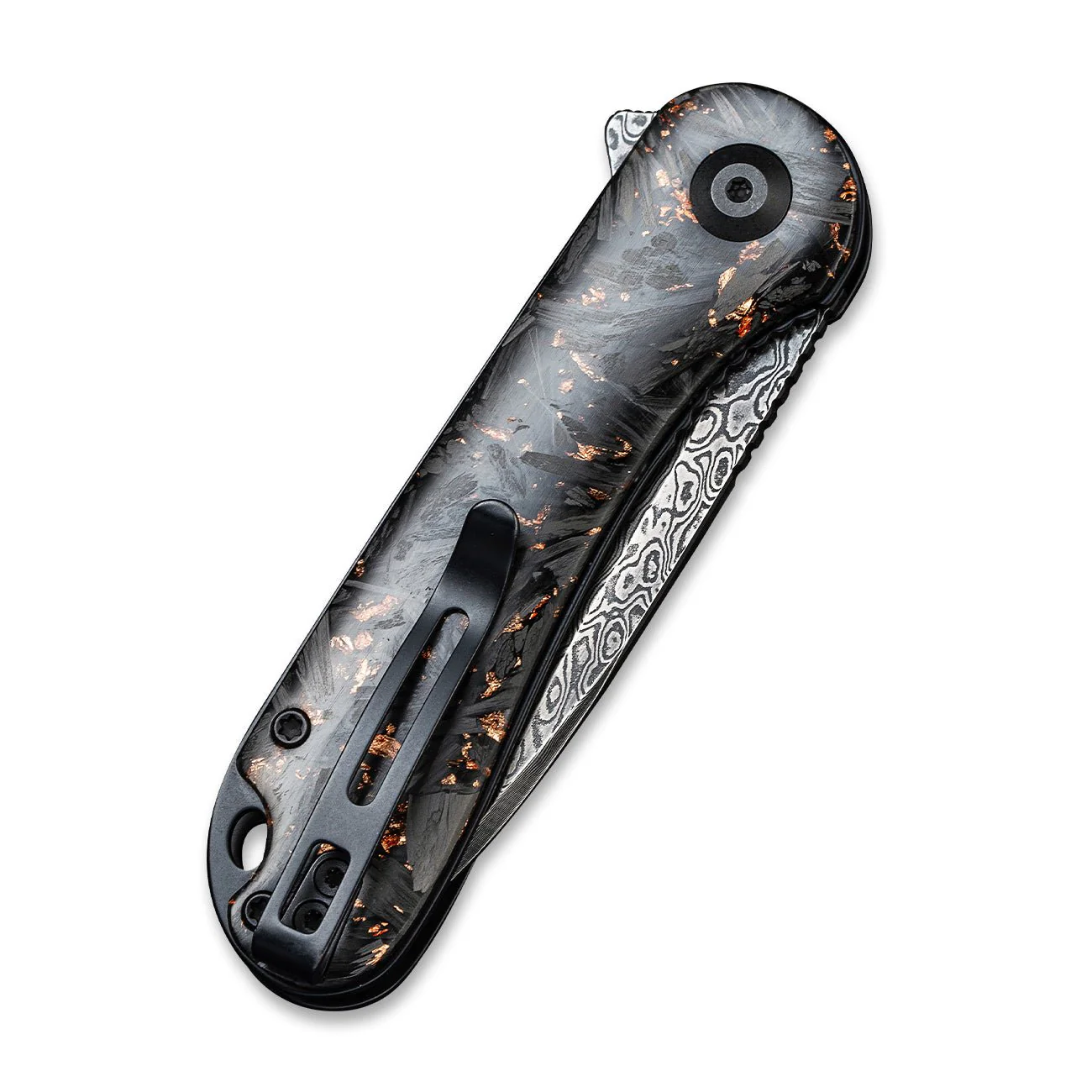 CIVIVI Elementum Flipper Knife Carbon Fiber Handle (2.96" Damascus Blade) C907C-DS3 - Image 6