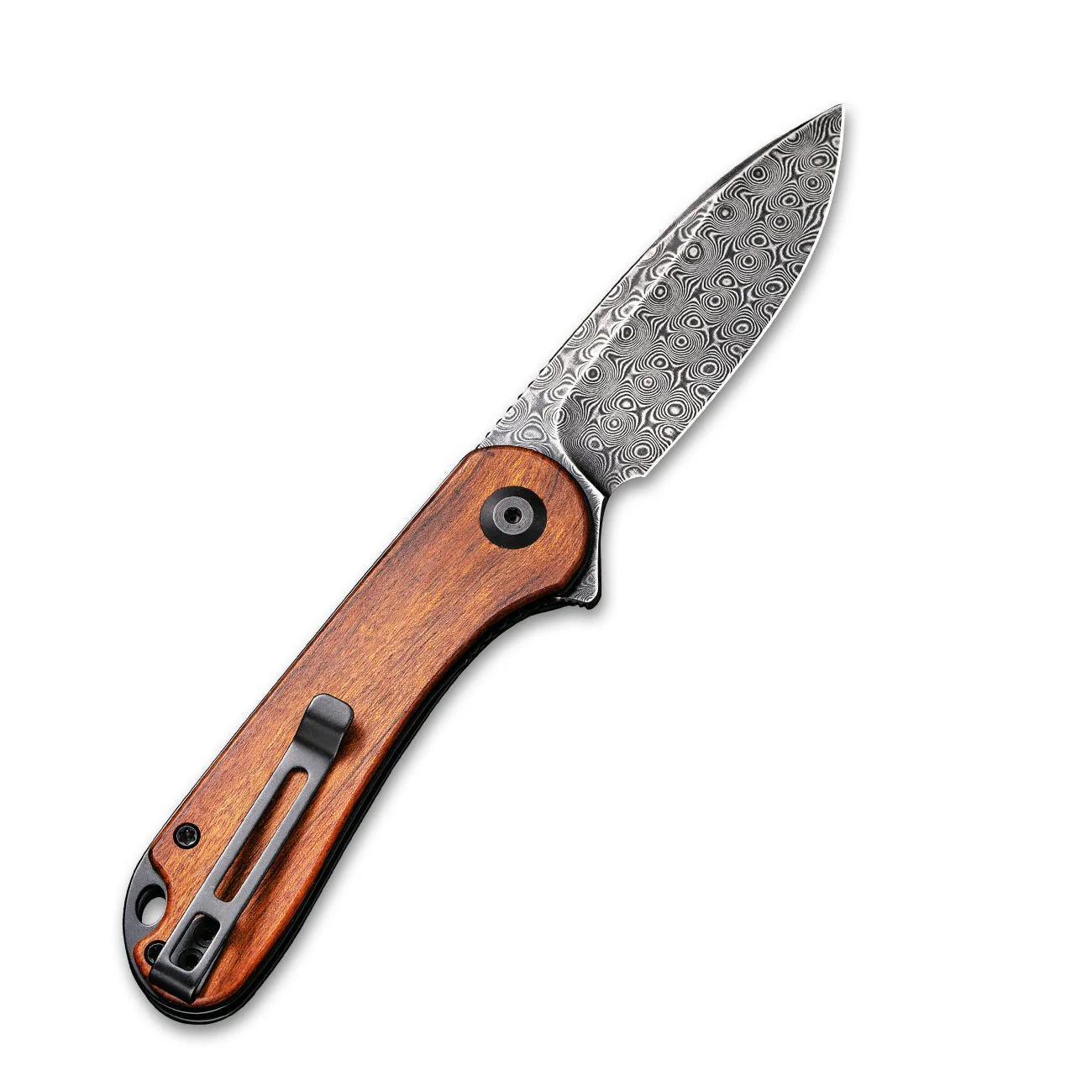 CIVIVI Elementum Flipper Knife Wood Handle (2.96" Damascus Blade) C907DS-2 - Image 2