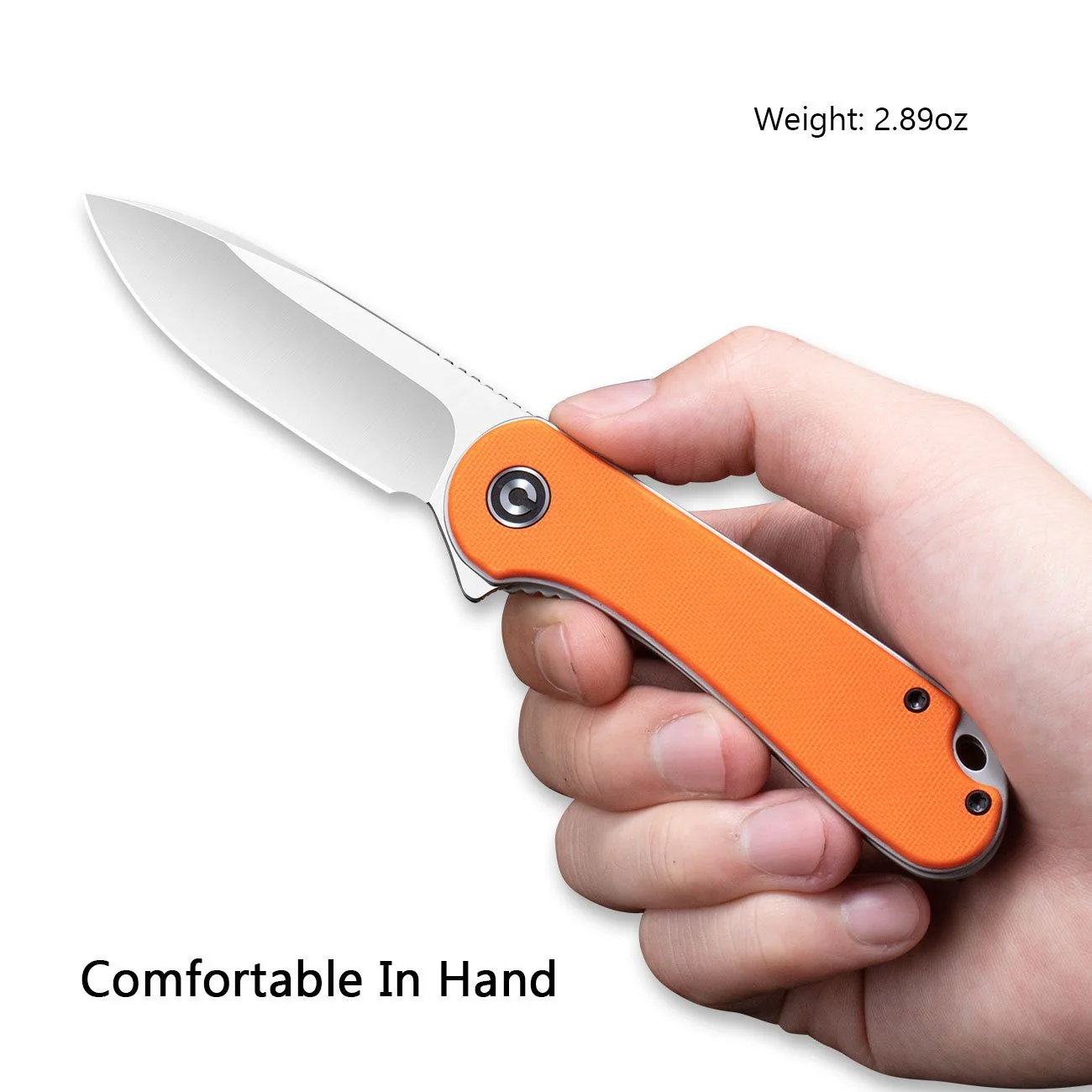 CIVIVI Elementum Flipper Knife G10 Handle (2.96" D2 Blade) C907R - Image 6