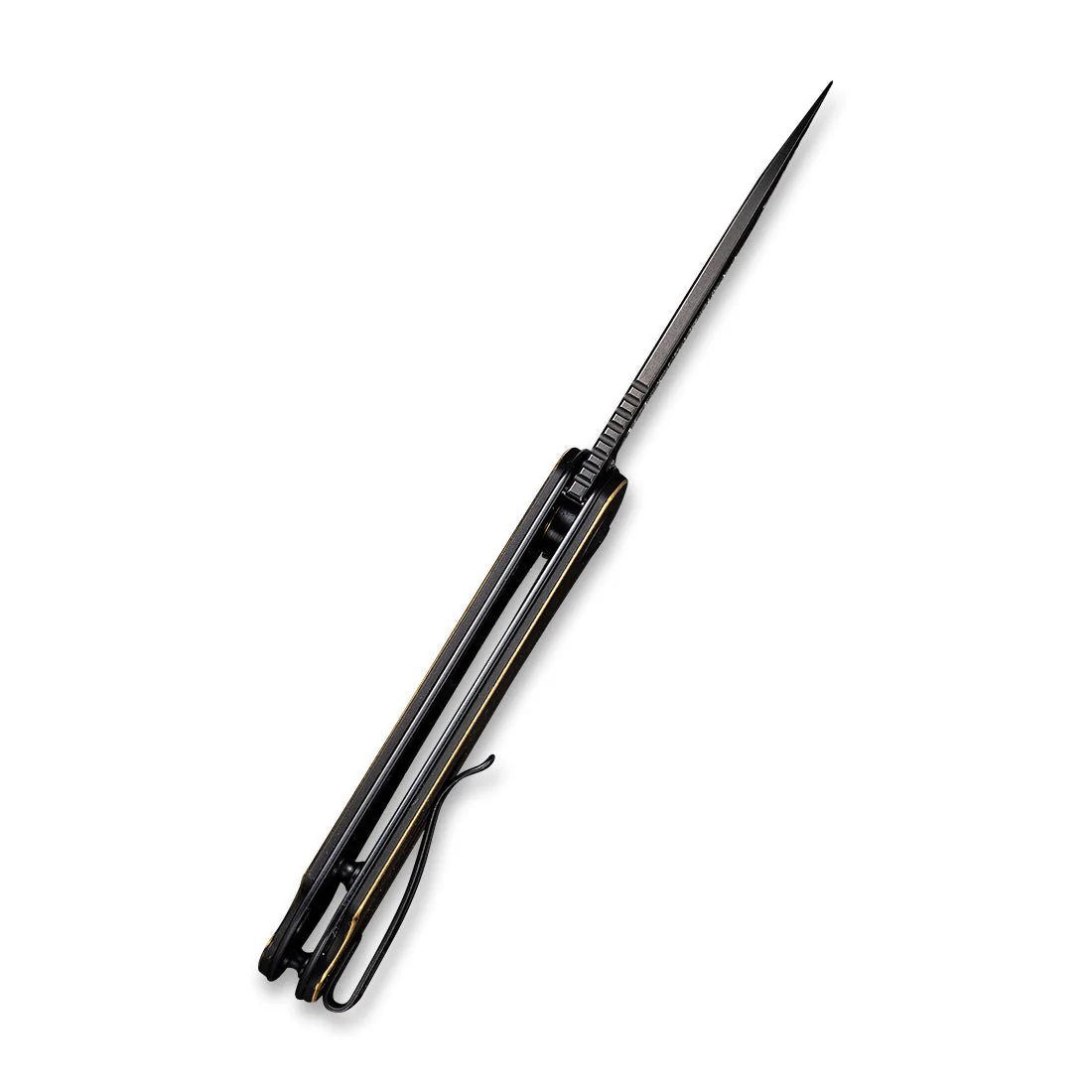 CIVIVI Elementum Flipper Knife Brass Handle (2.96" D2 Blade) C907T-A - Image 8