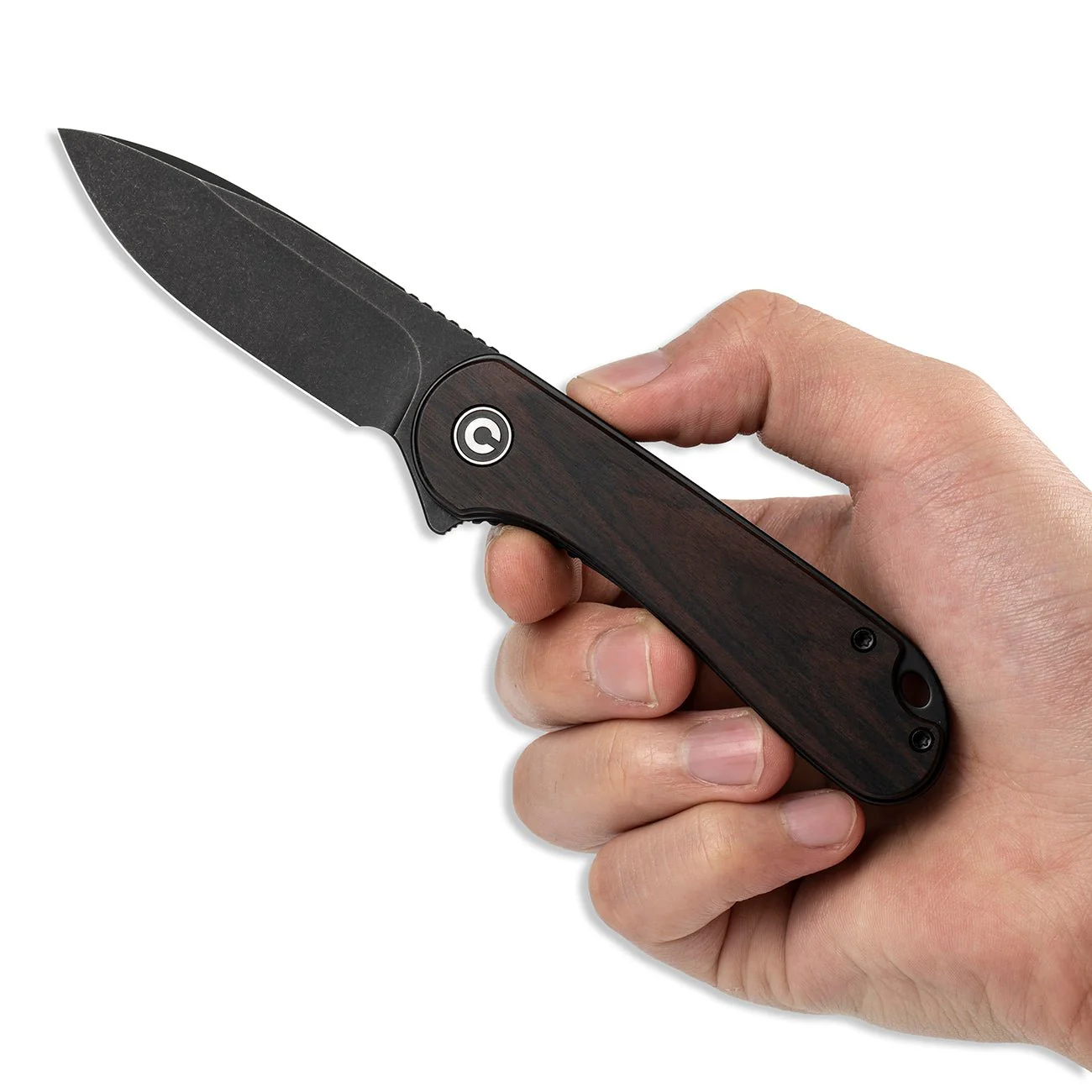 CIVIVI Elementum Flipper Knife Wood Handle (2.96" D2 Blade) C907W - Image 10