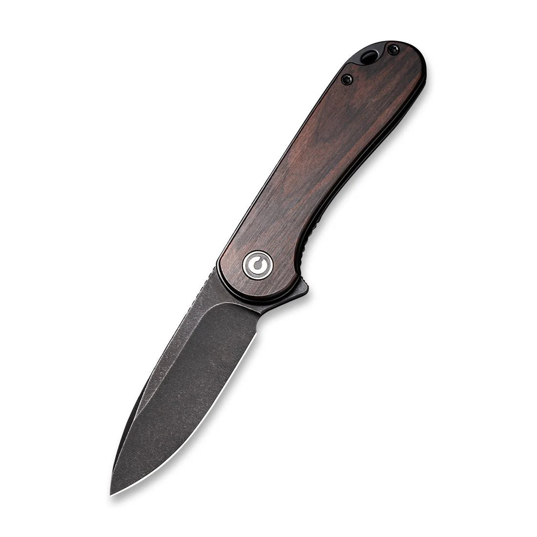 CIVIVI Elementum Flipper Knife Wood Handle (2.96" D2 Blade) C907W - Image 4