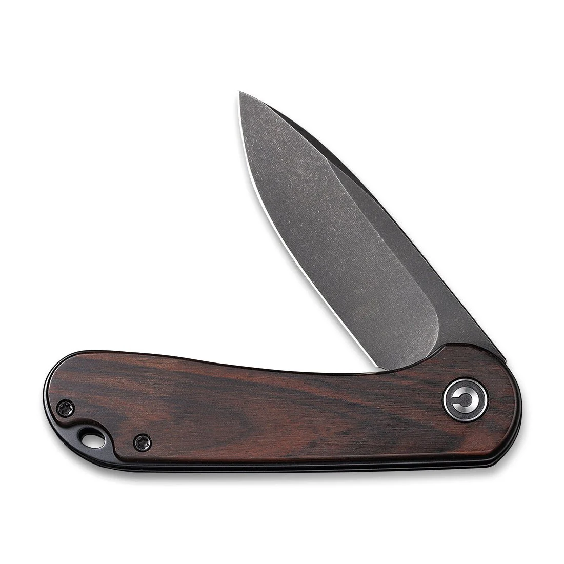 CIVIVI Elementum Flipper Knife Wood Handle (2.96" D2 Blade) C907W - Image 5