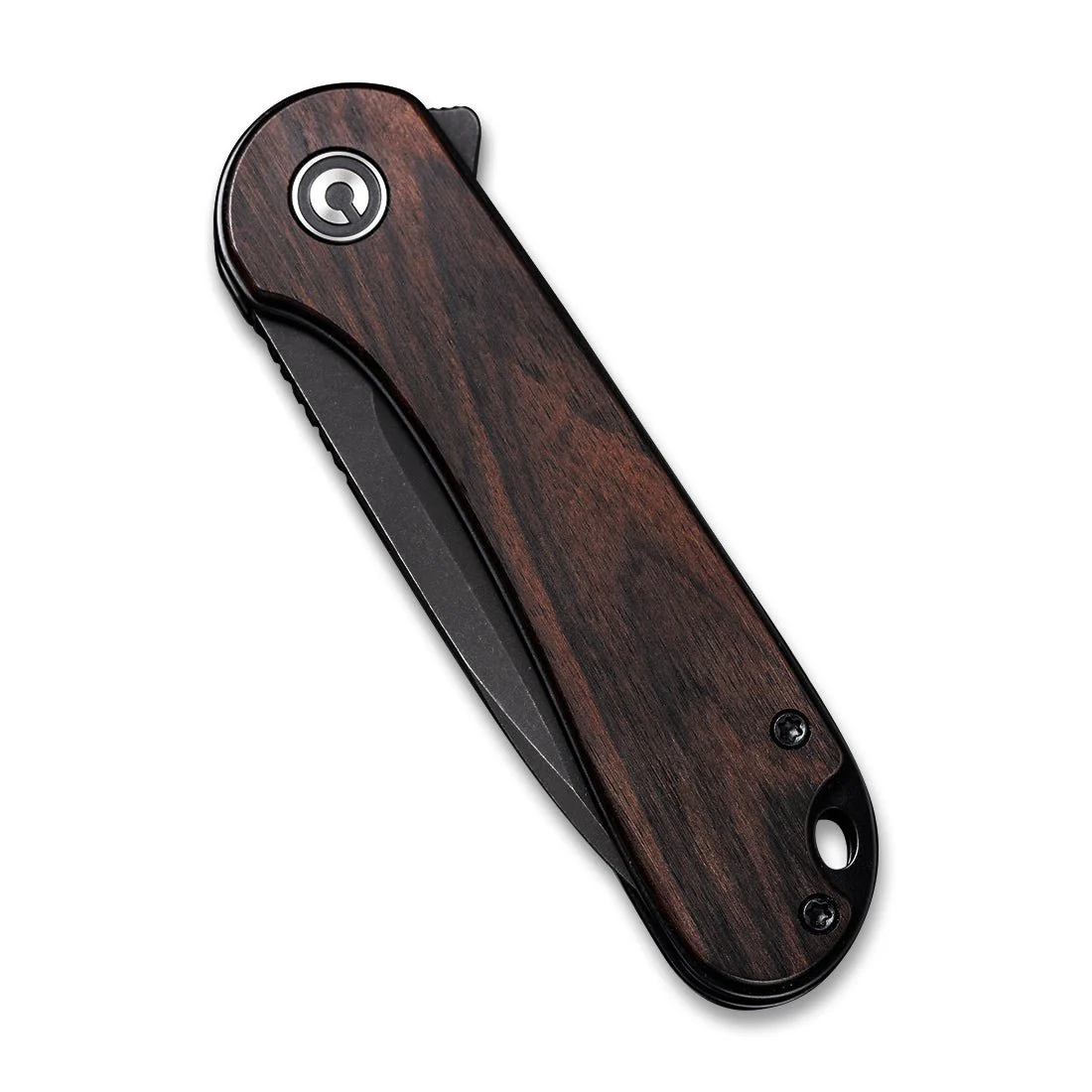CIVIVI Elementum Flipper Knife Wood Handle (2.96" D2 Blade) C907W - Image 6