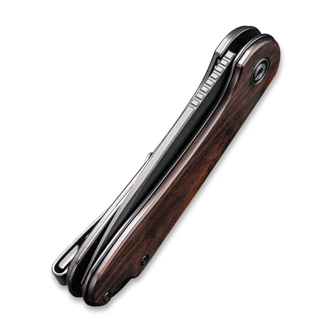 CIVIVI Elementum Flipper Knife Wood Handle (2.96" D2 Blade) C907W - Image 8