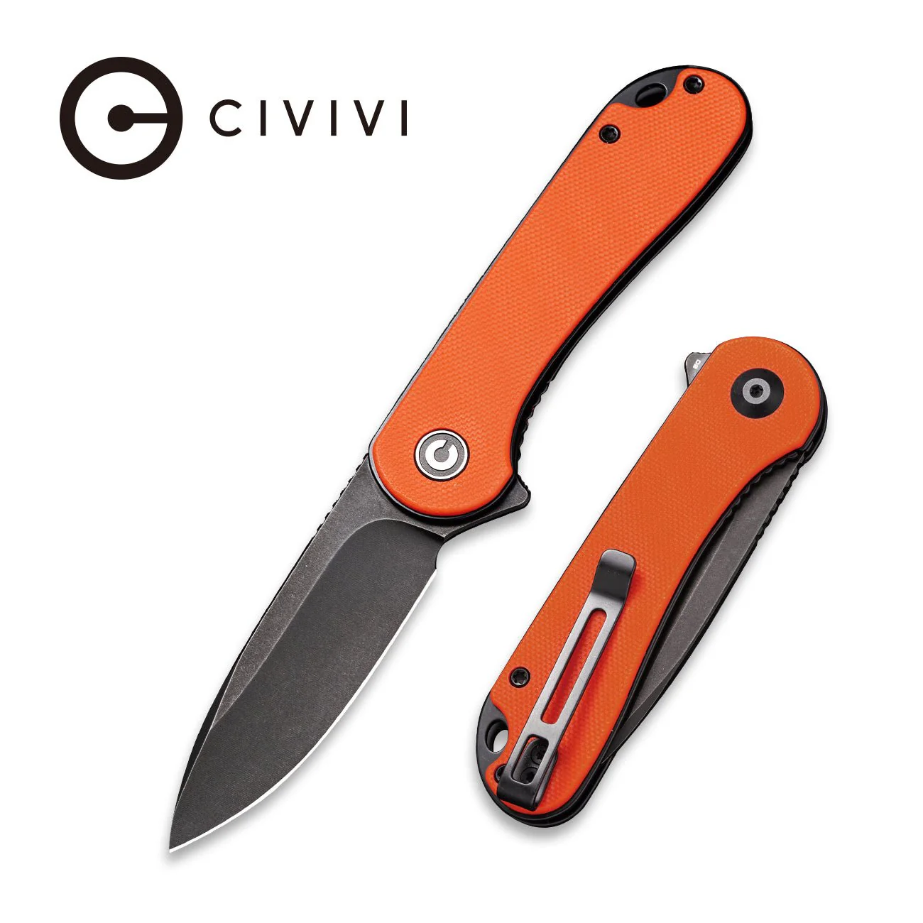 CIVIVI Elementum Flipper Knife G10 Handle (2.96" D2 Blade) C907Y