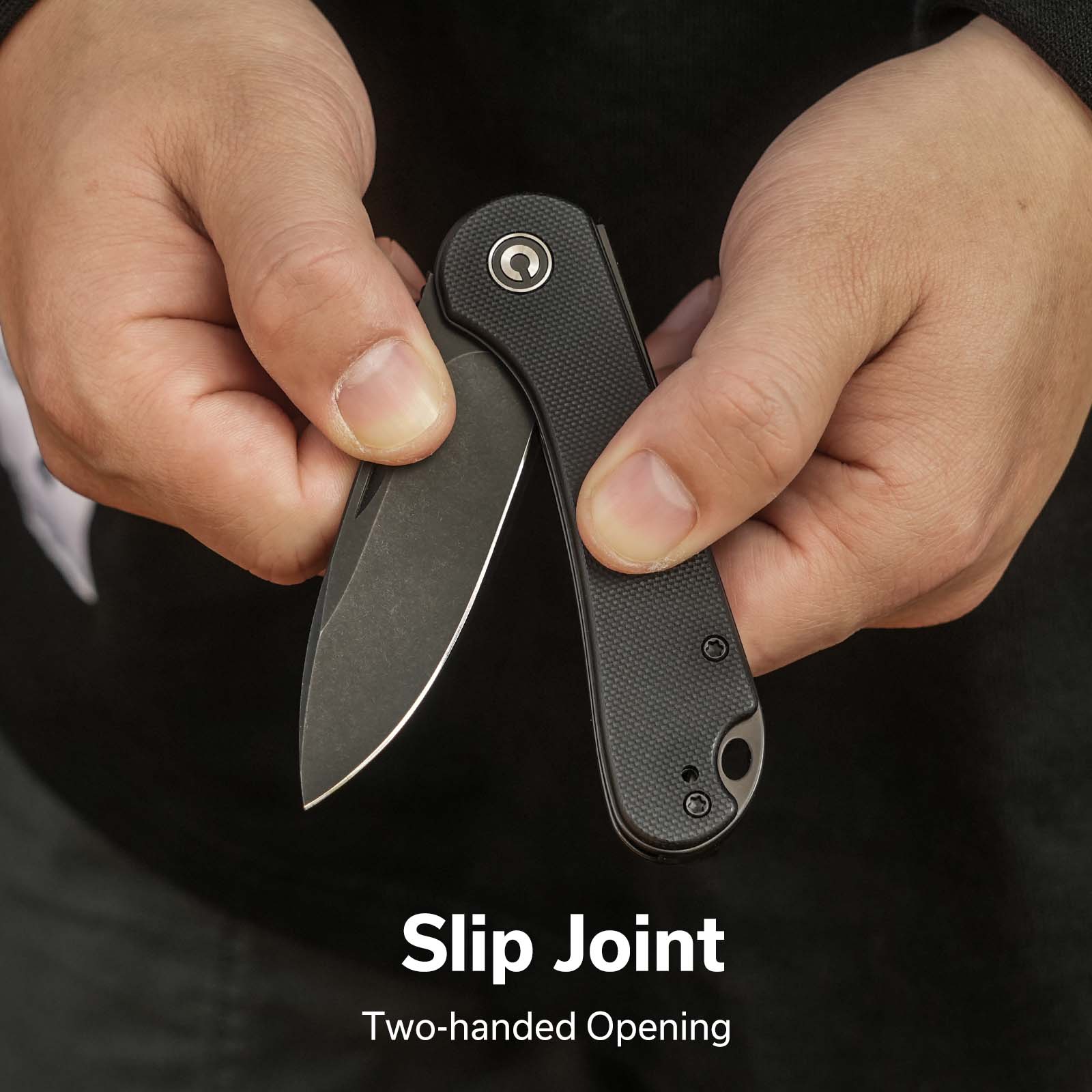 CIVIVI Elementum Slip Joint Knife G10 Handle (2.96" 14C28N Blade) C18062AJ-1 - Image 4