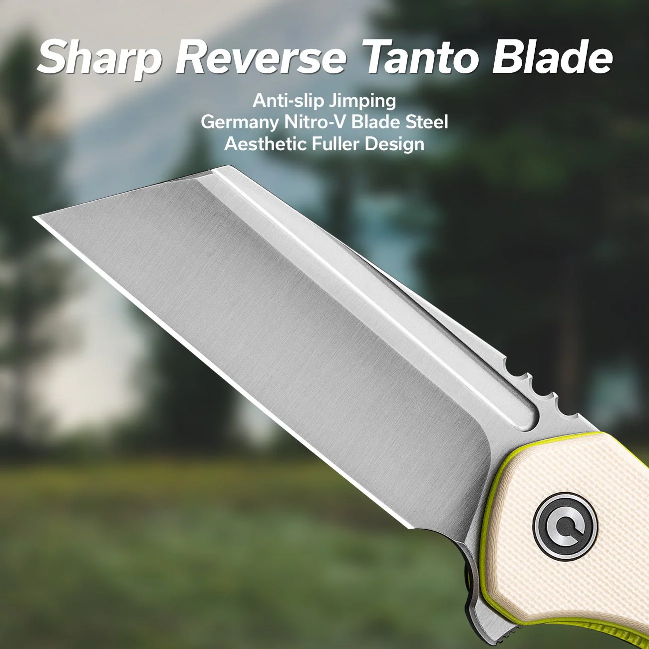 CIVIVI ExOne Flipper Knife G10 Handle (2.94" Nitro-V Blade) C23036-2 - Image 3