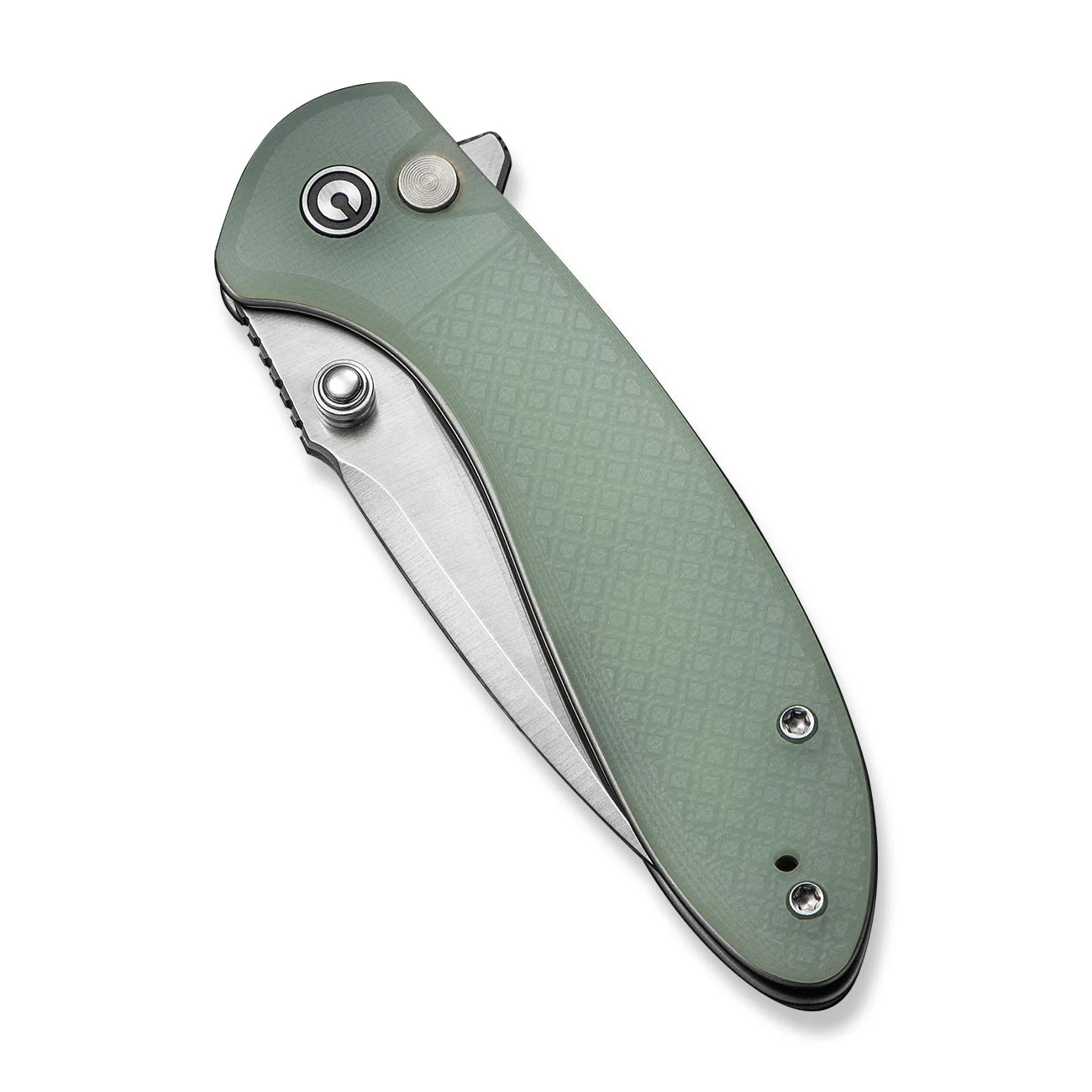 CIVIVI Faeger Flipper & Thumb Stud & Button Lock Knife Milled Natural G10 Handle (2.98" Satin Finished 14C28N Blade) C24031-3 - Image 12
