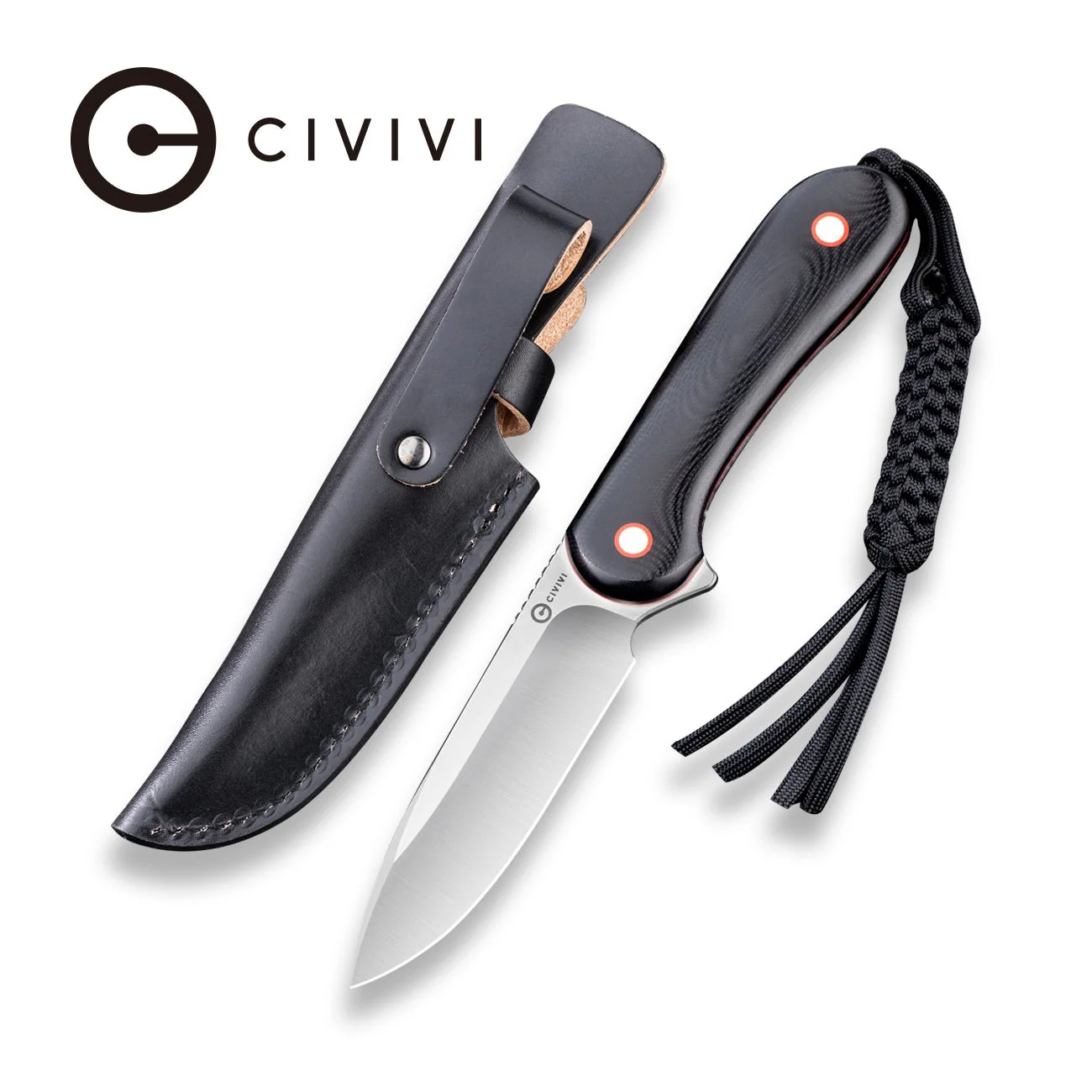 CIVIVI Fixed Blade Elementum Tactical Knife G10 Handle (3.98" 10Cr15CoMoV Blade) C2104A