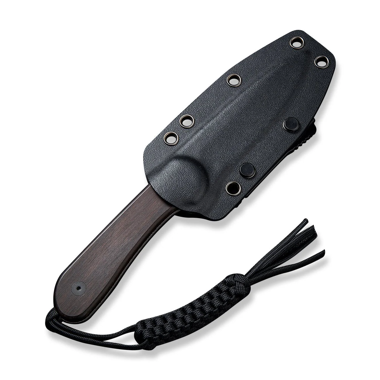 CIVIVI Fixed Blade Elementum Tactical Knife Wood Handle (3.98" Damascus Blade) C2105-DS1 - Image 7