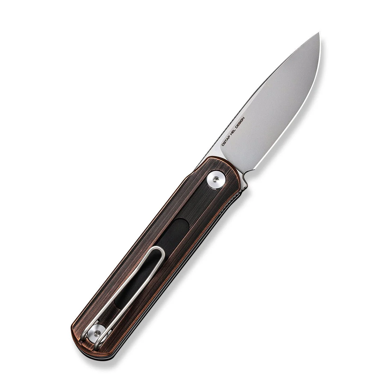 CIVIVI Foldis Slip Joint & Top Flipper Knife Copper Handle (2.67" Nitro-V Blade) C21044-1 - Image 8