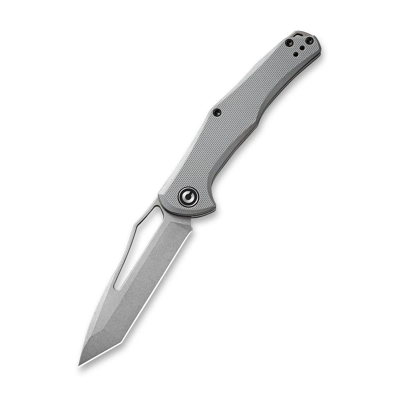 CIVIVI Fracture Slip Joint & Thumb Hole Knife G10 Handle (3.35" 8Cr14MoV Tanto Blade) C2008B - Image 3