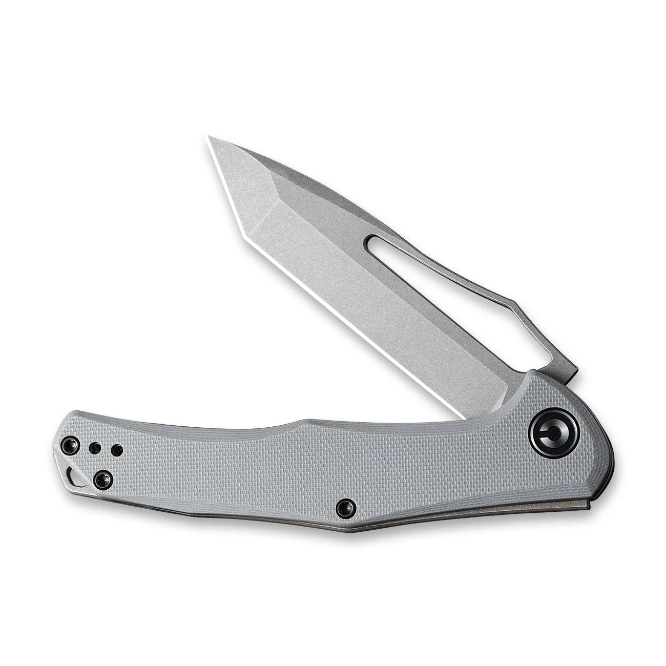 CIVIVI Fracture Slip Joint & Thumb Hole Knife G10 Handle (3.35" 8Cr14MoV Tanto Blade) C2008B - Image 4