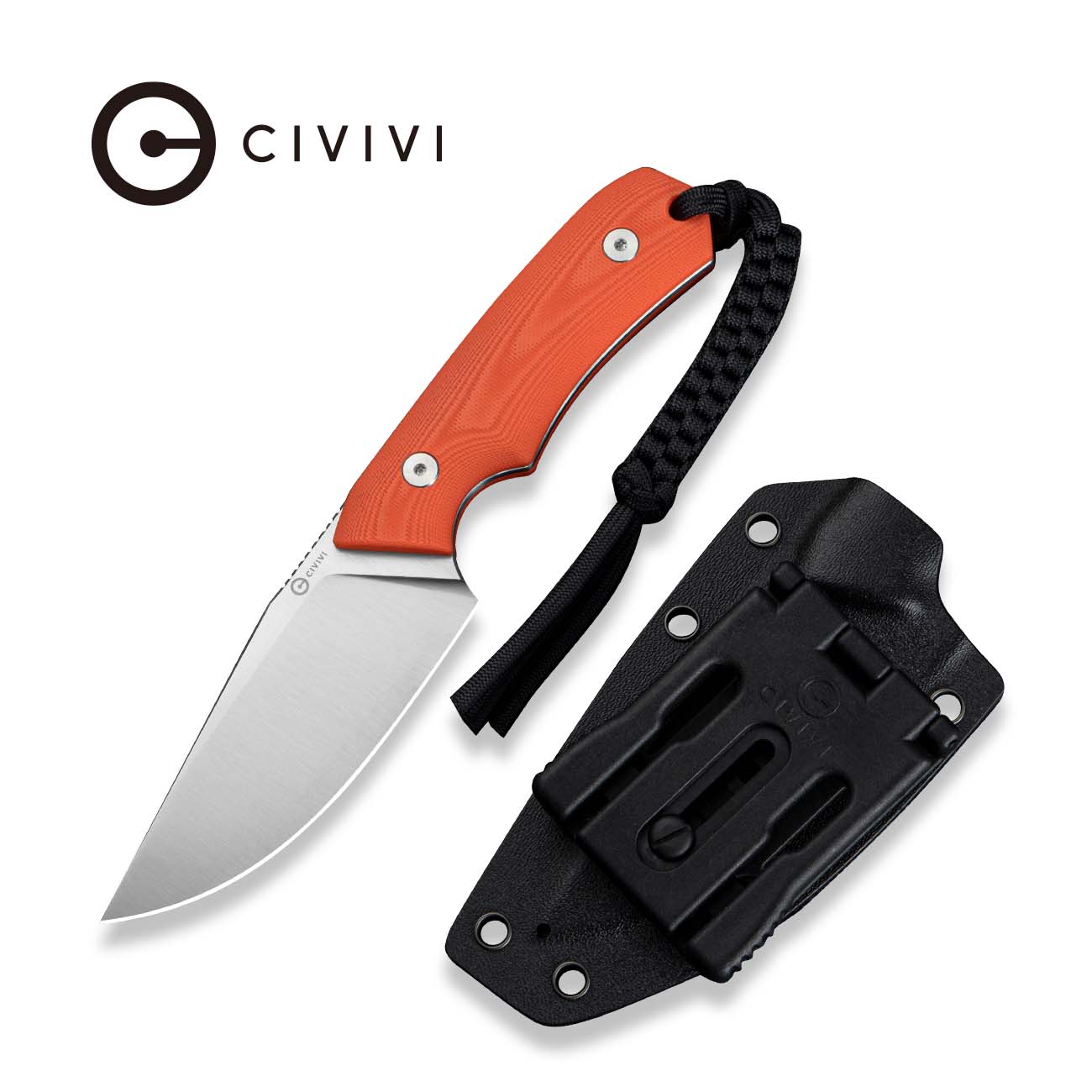 CIVIVI Gander Fixed Blade Knife G10 Handle (3.63" 14C28N Blade) C24058B-1
