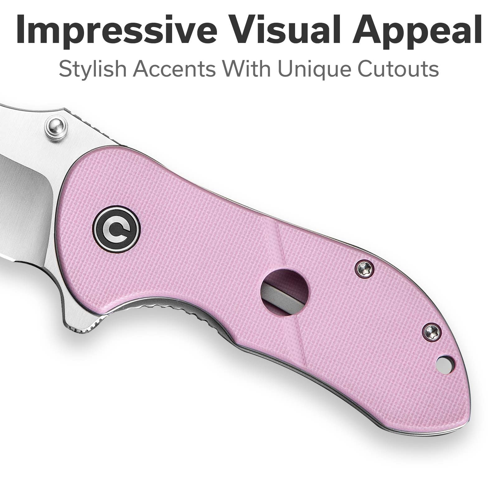 CIVIVI Gordo Flipper & Thumb Stud Knife G10 Handle (2.51" D2 Blade) C22018C-4 - Image 4