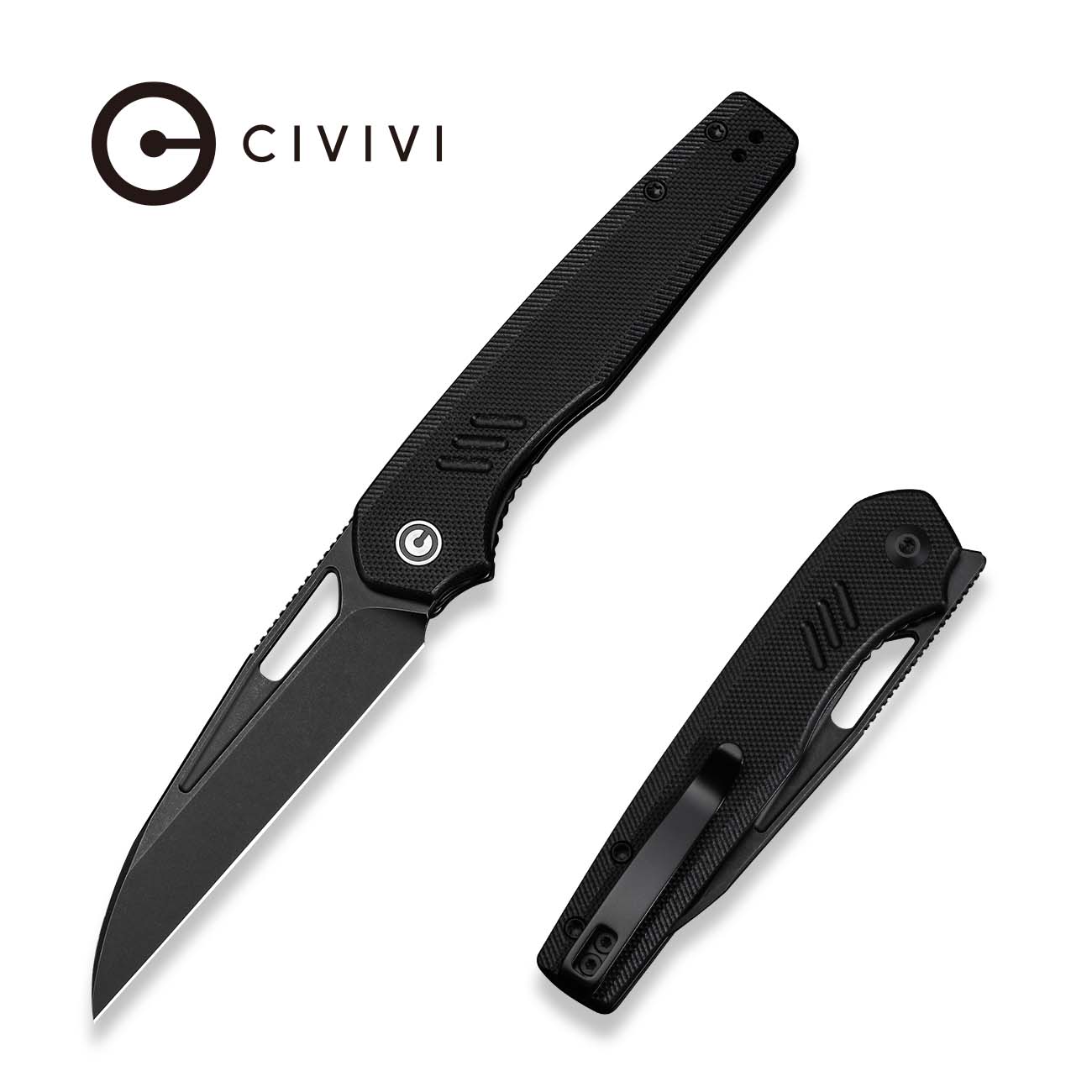CIVIVI Guile Front Flipper & Thumb Hole Knife G10 Handle (3.25" 14C28N Blade) C24062B-1