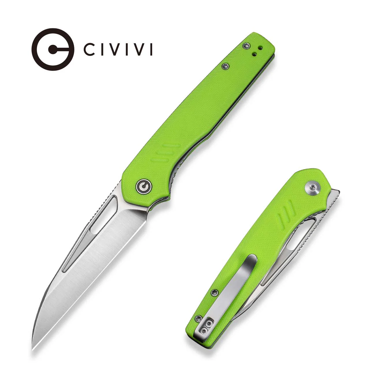 CIVIVI Guile Front Flipper & Thumb Hole Knife G10 Handle (3.25" 14C28N Blade) C24062B-2