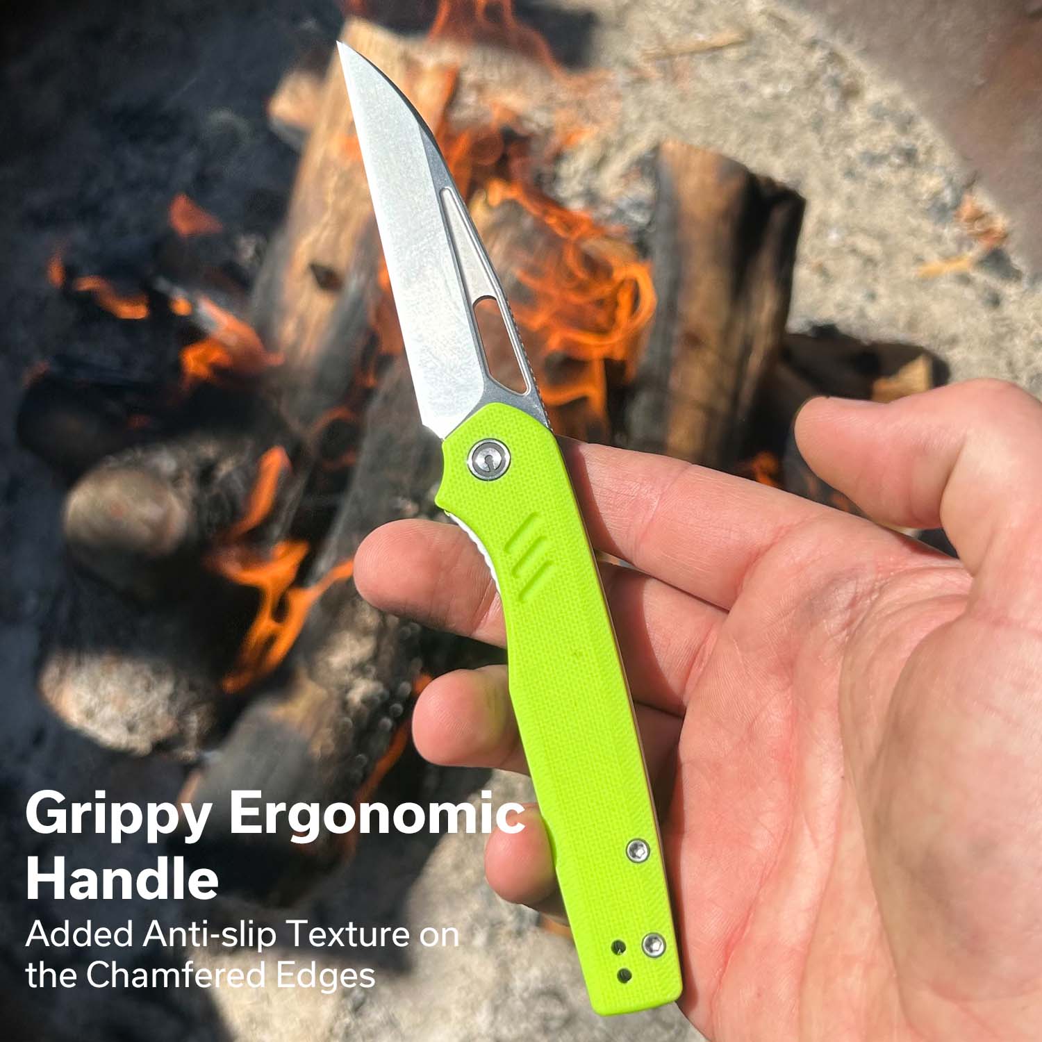 CIVIVI Guile Front Flipper & Thumb Hole Knife G10 Handle (3.25" 14C28N Blade) C24062B-2 - Image 4