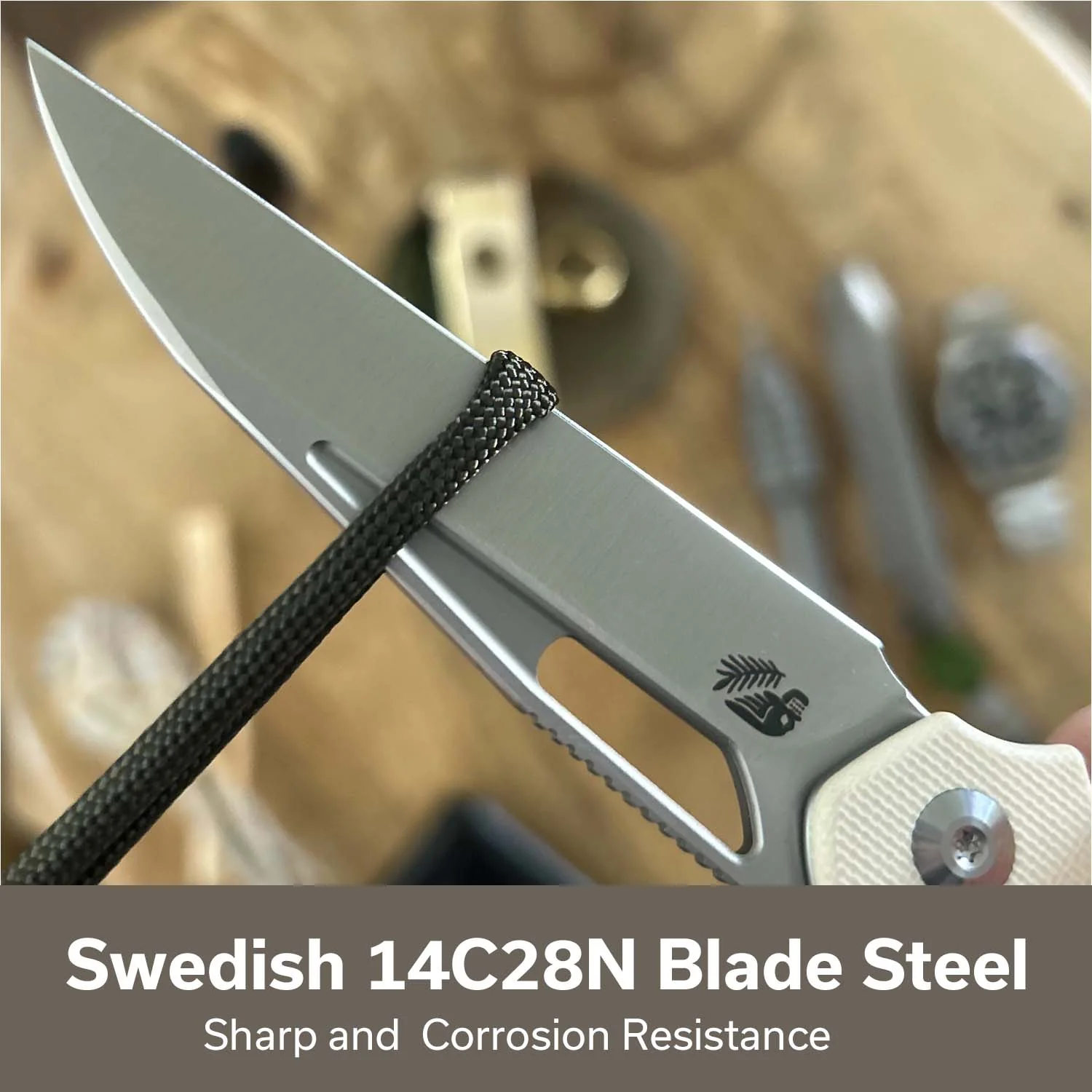 CIVIVI Guile Front Flipper & Thumb Hole Knife G10 Handle (3.25" 14C28N Blade) C24062B-3 - Image 3