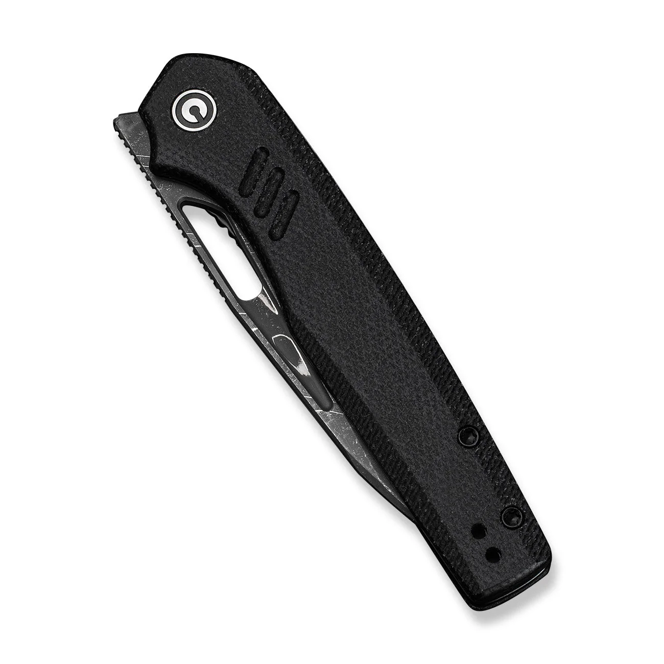 CIVIVI Guile Front Flipper & Thumb Hole Knife Micarta Handle (3.25" Damascus Blade) C24062B-DS1 - Image 12