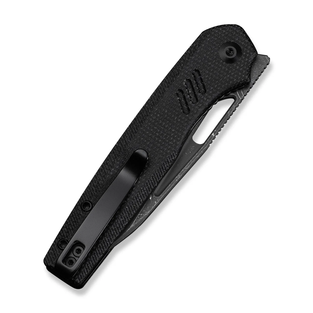 CIVIVI Guile Front Flipper & Thumb Hole Knife Micarta Handle (3.25" Damascus Blade) C24062B-DS1 - Image 13