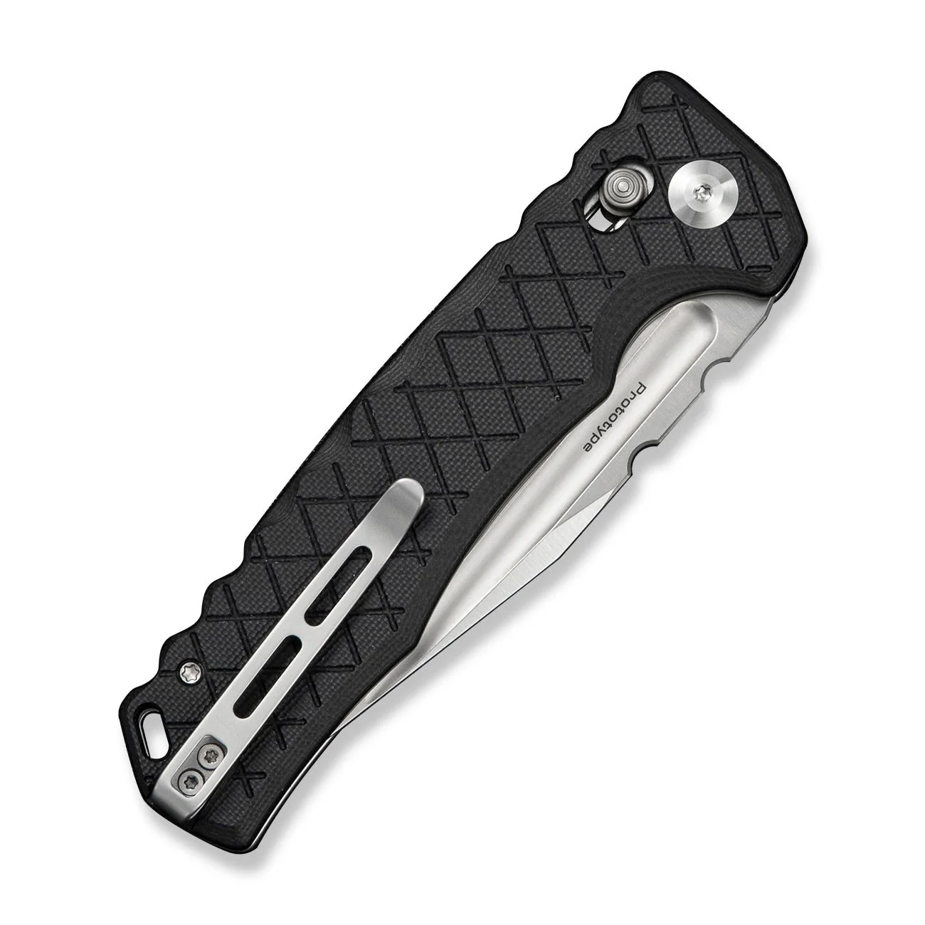 CIVIVI Hammerfist Crossbar Lock Knife Black G10 Handle (3.98" Satin Finished 14C28N Blade) C25033A Sample1 - Image 4