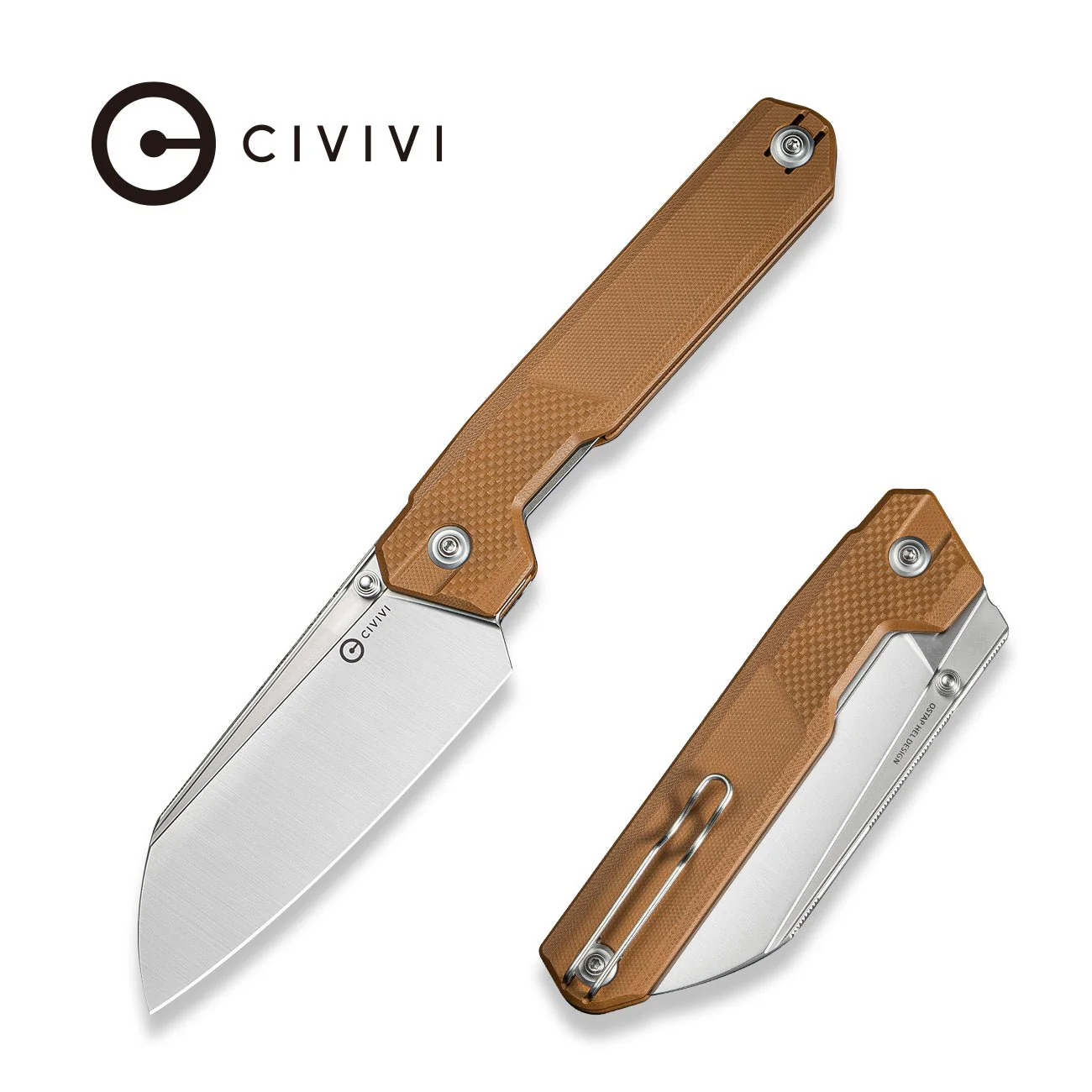 CIVIVI Hid Thumb Stud Knife G10 Handle (4.14" 14C28N Blade) C23008-3
