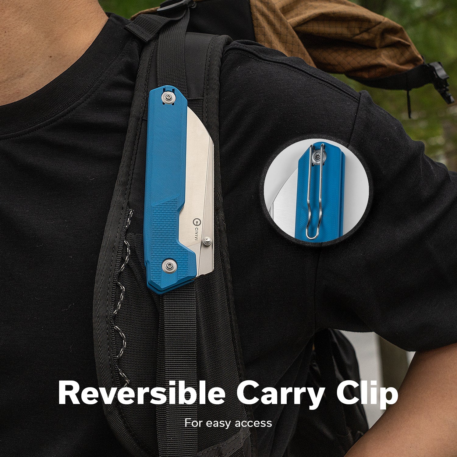 CIVIVI Hid Thumb Stud Knife G10 Handle (4.14" 14C28N Blade) C23008-5 - Image 4