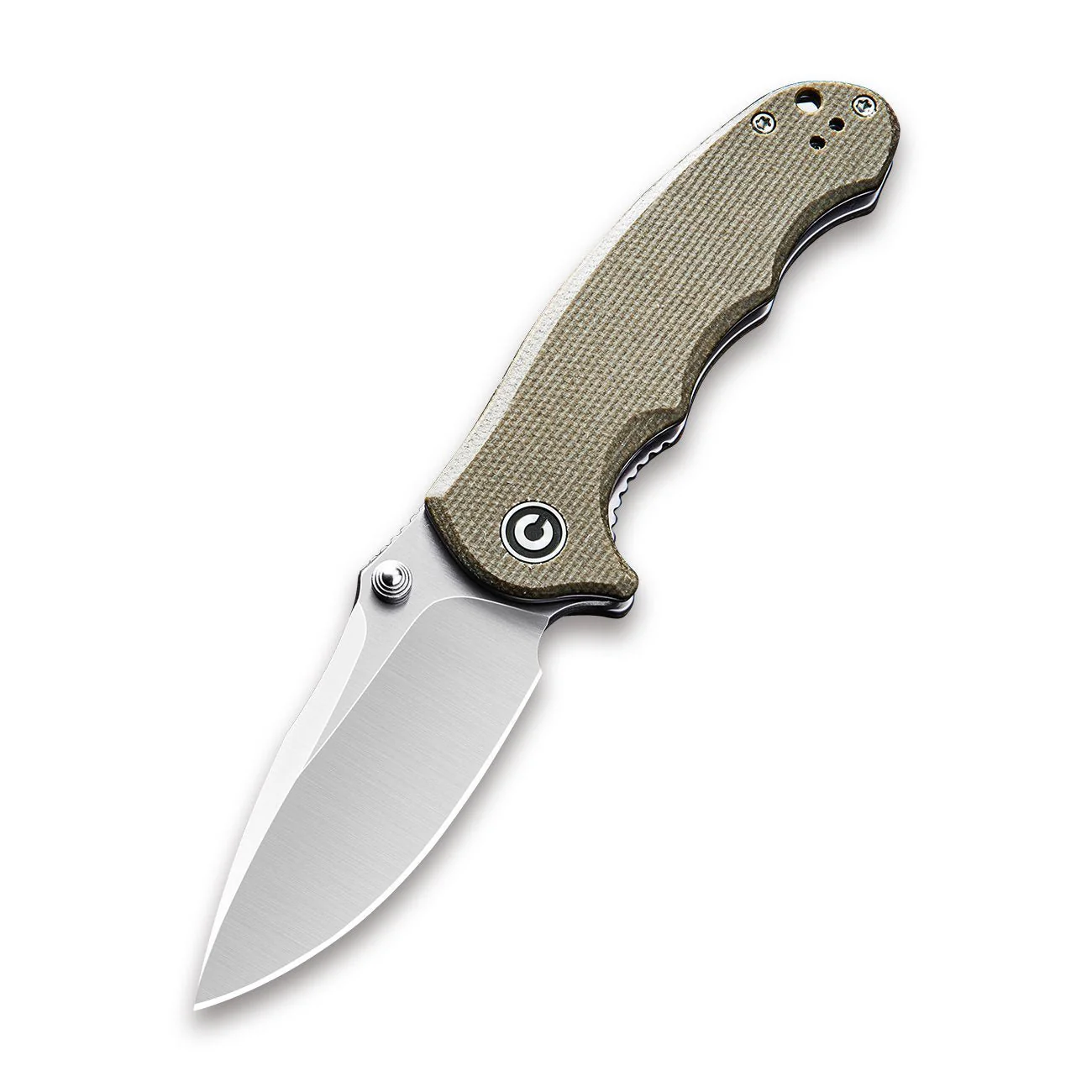 CIVIVI Hooligan Thumb Stud Knife Micarta Handle (2.98'' D2 Blade) C913A - Image 3