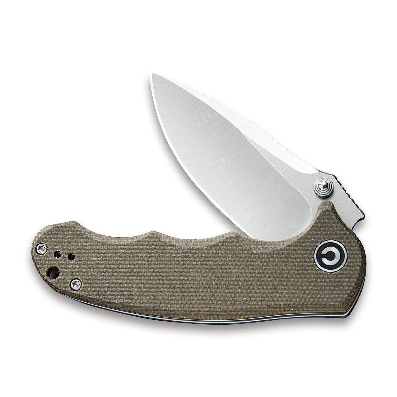 CIVIVI Hooligan Thumb Stud Knife Micarta Handle (2.98'' D2 Blade) C913A - Image 4