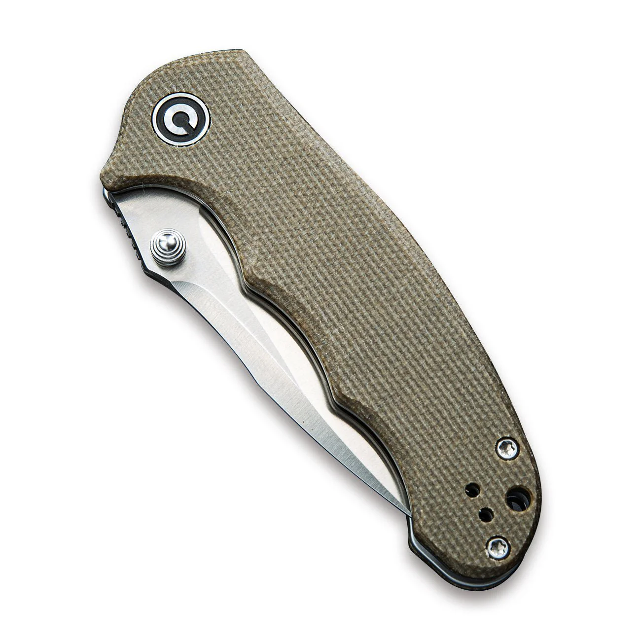 CIVIVI Hooligan Thumb Stud Knife Micarta Handle (2.98'' D2 Blade) C913A - Image 5