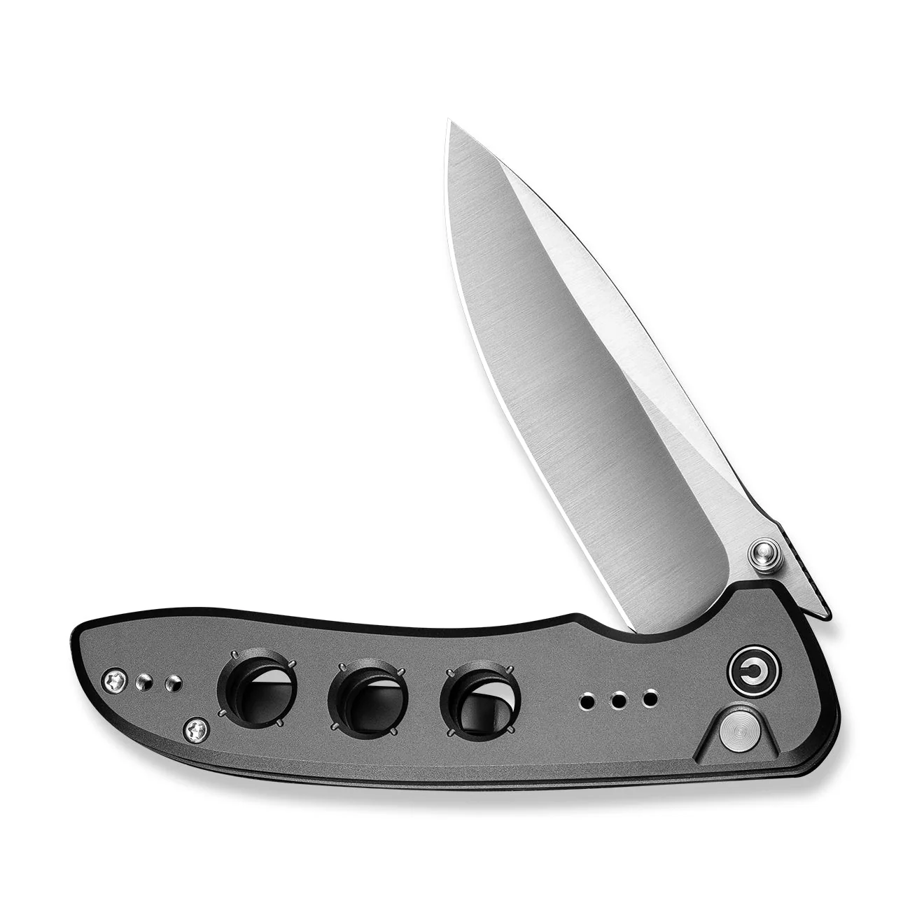 CIVIVI Hyperpulse Flipper & Thumb Stud & Button Lock Knife Aluminum Handle (3.5" 14C28N Blade) C23087A-3 - Image 10