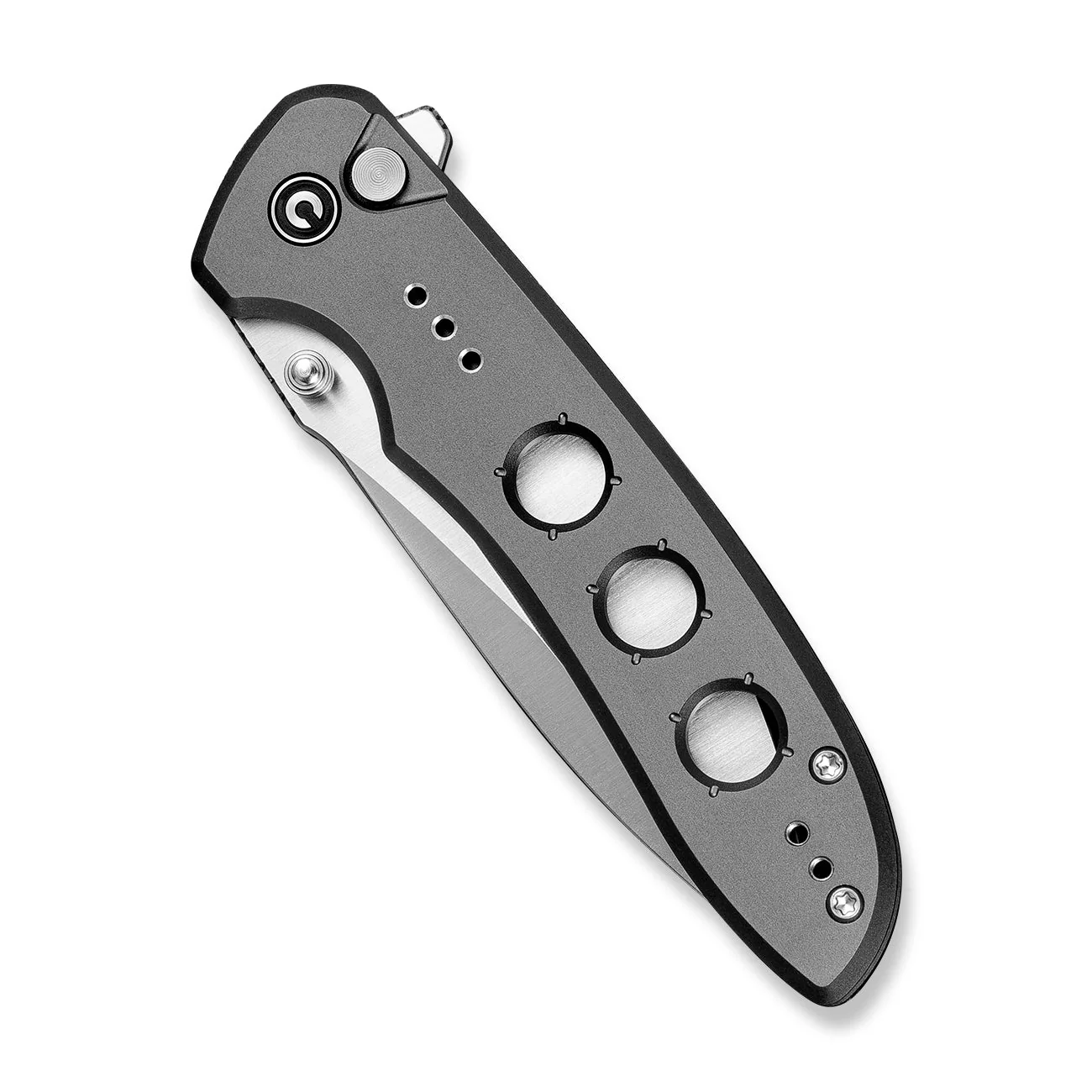 CIVIVI Hyperpulse Flipper & Thumb Stud & Button Lock Knife Aluminum Handle (3.5" 14C28N Blade) C23087A-3 - Image 11