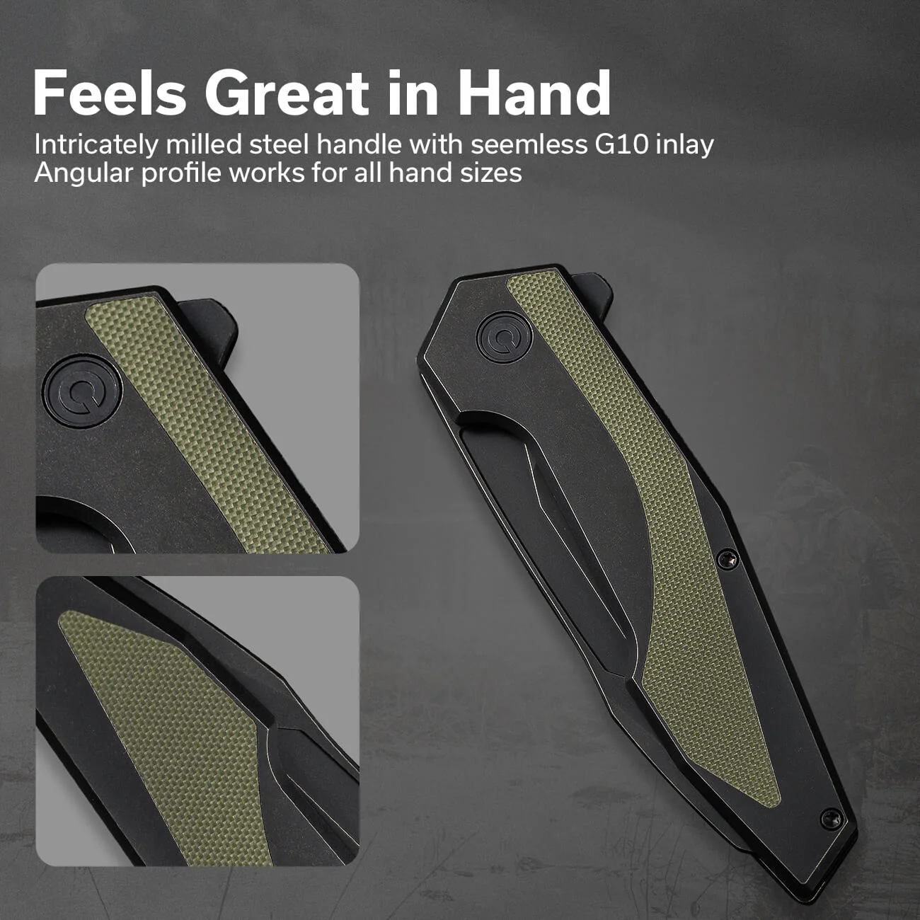 CIVIVI Hypersonic Flipper Knife Steel & G10 Handle (3.7" 14C28N Blade) C22011-1 - Image 4