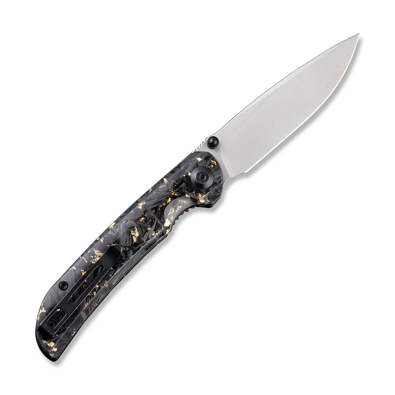 CIVIVI Imperium Front Flipper & Thumb Stud Knife Carbon Fiber & Resin Handle (3.47" Nitro-V Blade) C2106A - Image 2