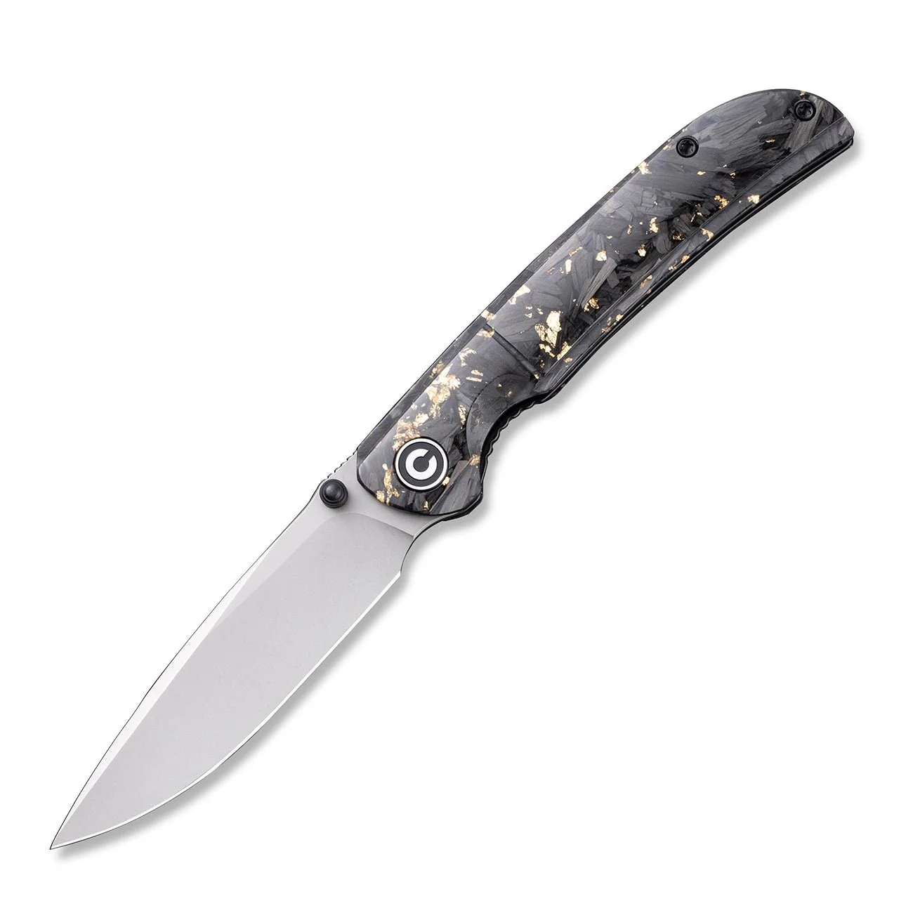 CIVIVI Imperium Front Flipper & Thumb Stud Knife Carbon Fiber & Resin Handle (3.47" Nitro-V Blade) C2106A - Image 3