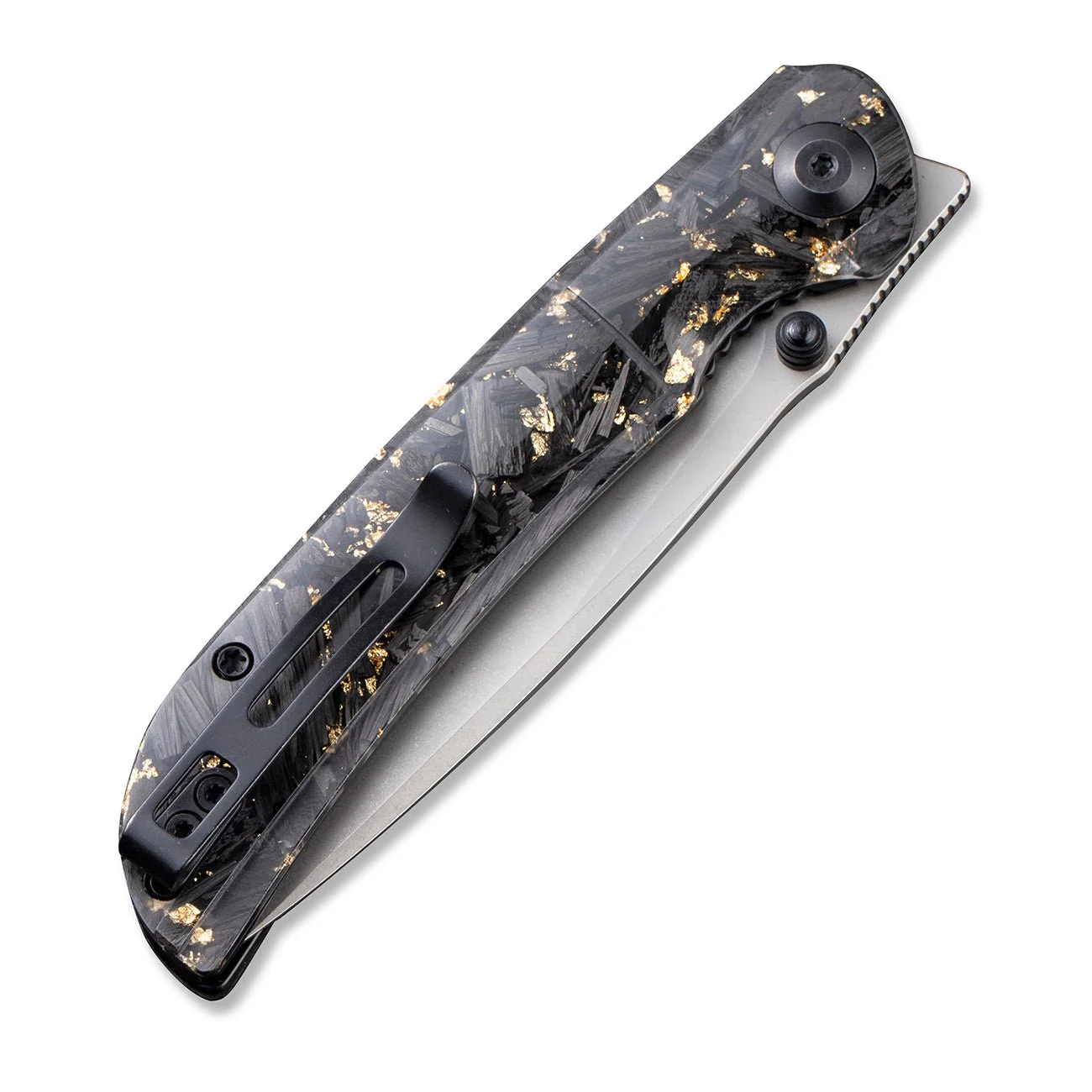 CIVIVI Imperium Front Flipper & Thumb Stud Knife Carbon Fiber & Resin Handle (3.47" Nitro-V Blade) C2106A - Image 6