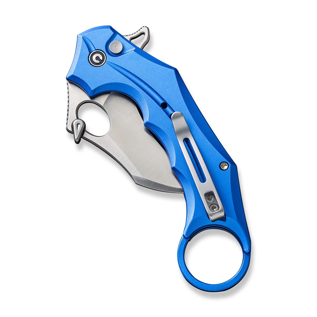 CIVIVI Incisor II Flipper & Thumb Hole & Button Lock Knife Aluminum Handle (2.02" Nitro-V Blade) C16016B-2 - Image 11