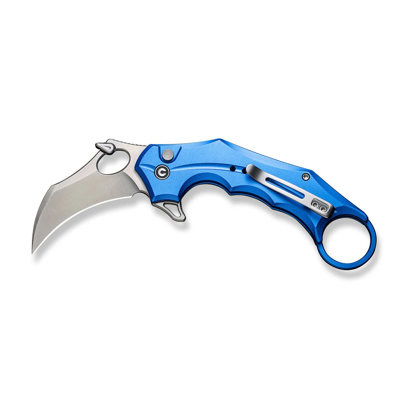 CIVIVI Incisor II Flipper & Thumb Hole & Button Lock Knife Aluminum Handle (2.02" Nitro-V Blade) C16016B-2 - Image 9