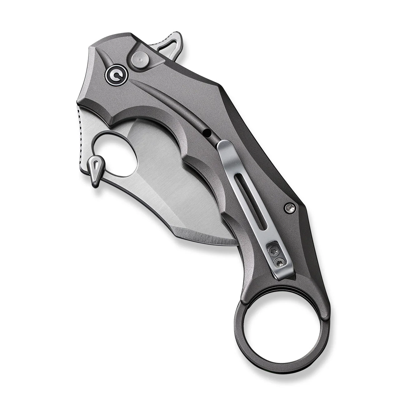 CIVIVI Incisor II Flipper & Thumb Hole & Button Lock Knife Aluminum Handle (2.02" Nitro-V Blade) C16016B-3 - Image 11