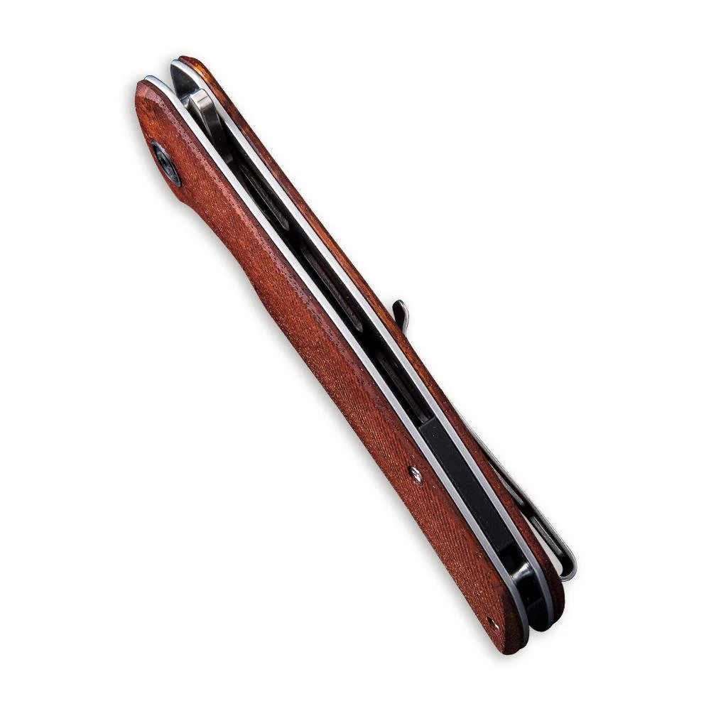 CIVIVI Incite Flipper Knife Wood Handle (3.7" D2 Blade) C908D - Image 8
