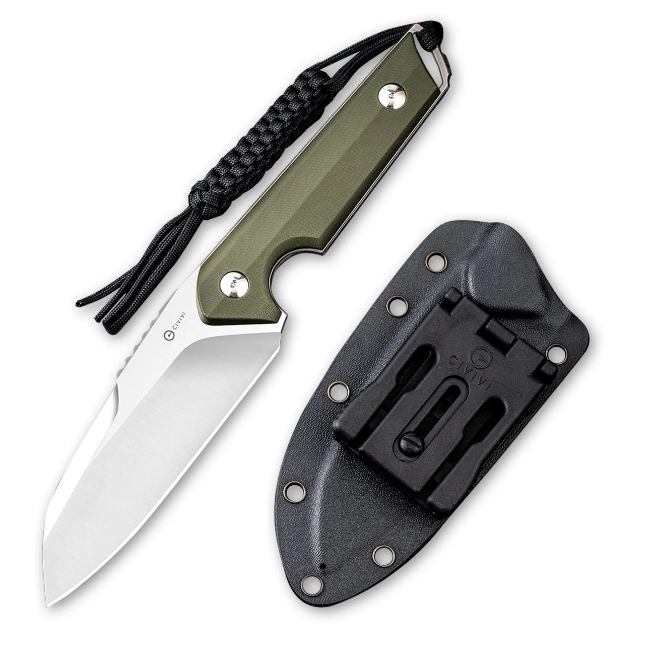 CIVIVI Kepler Fixed Blade Knife G10 Handle (4.48" 9Cr18MoV Blade) C2109A - Image 3