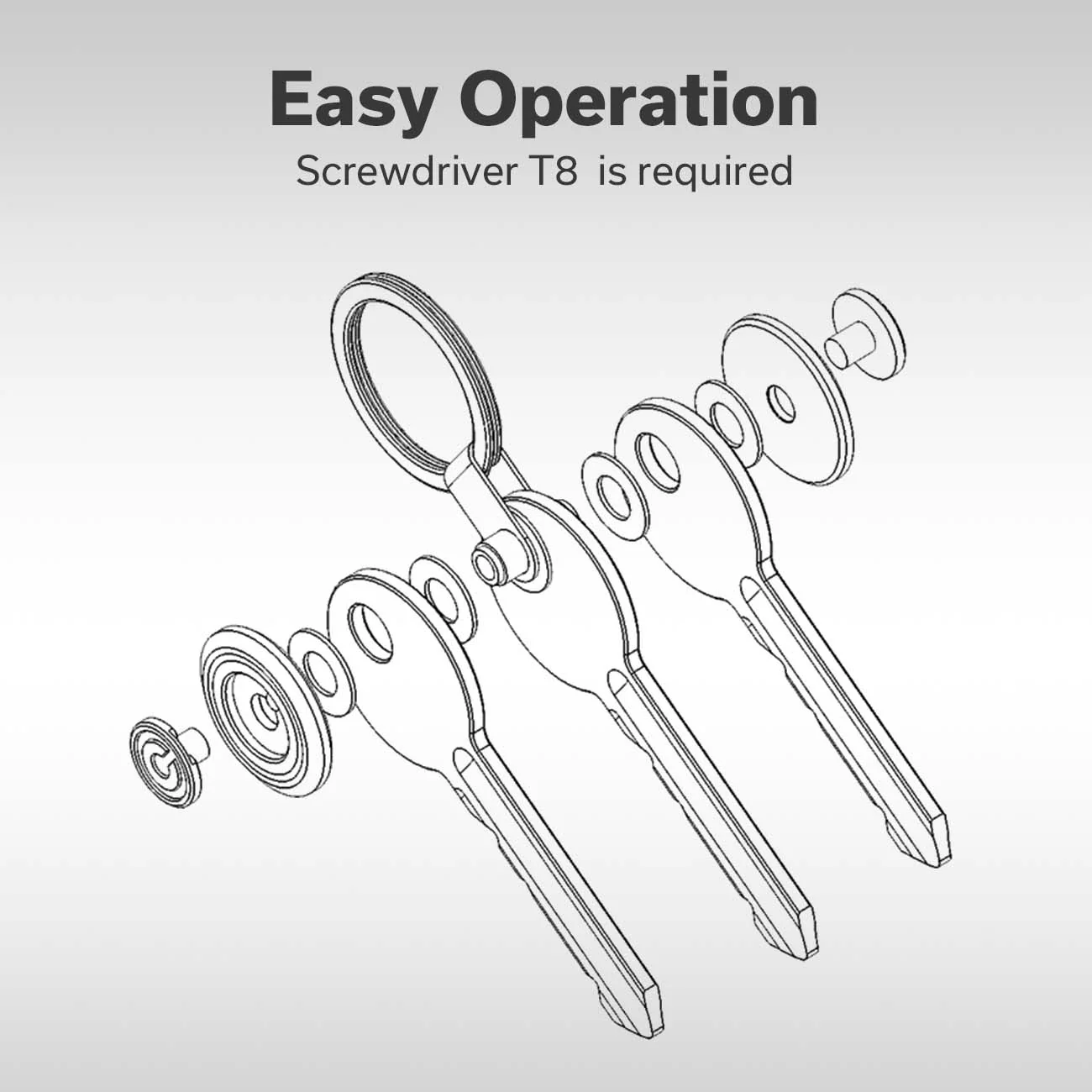 CIVIVI Key Coin Aluminum Pocket Key Organizer C23056-1 - Image 2