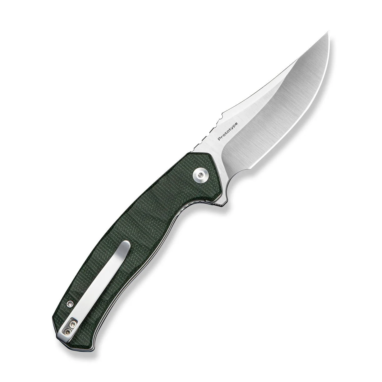 CIVIVI Kilovolt Green Canvas Micarta Handle (3.49" Satin Finished 14C28N Blade) C24080 Sample2 - Image 2